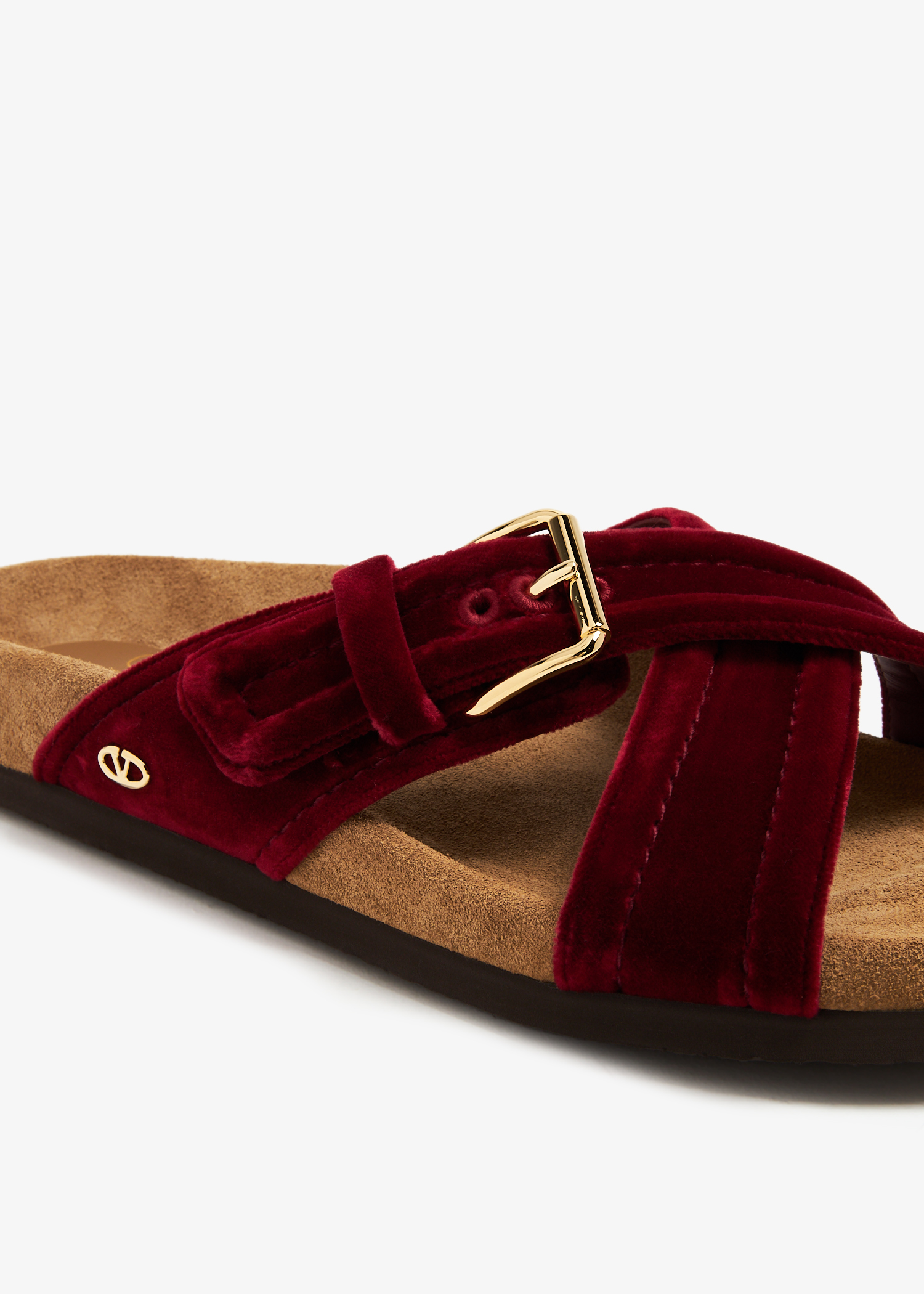 Valentino Garavani Fussfriend velvet sandals - Red