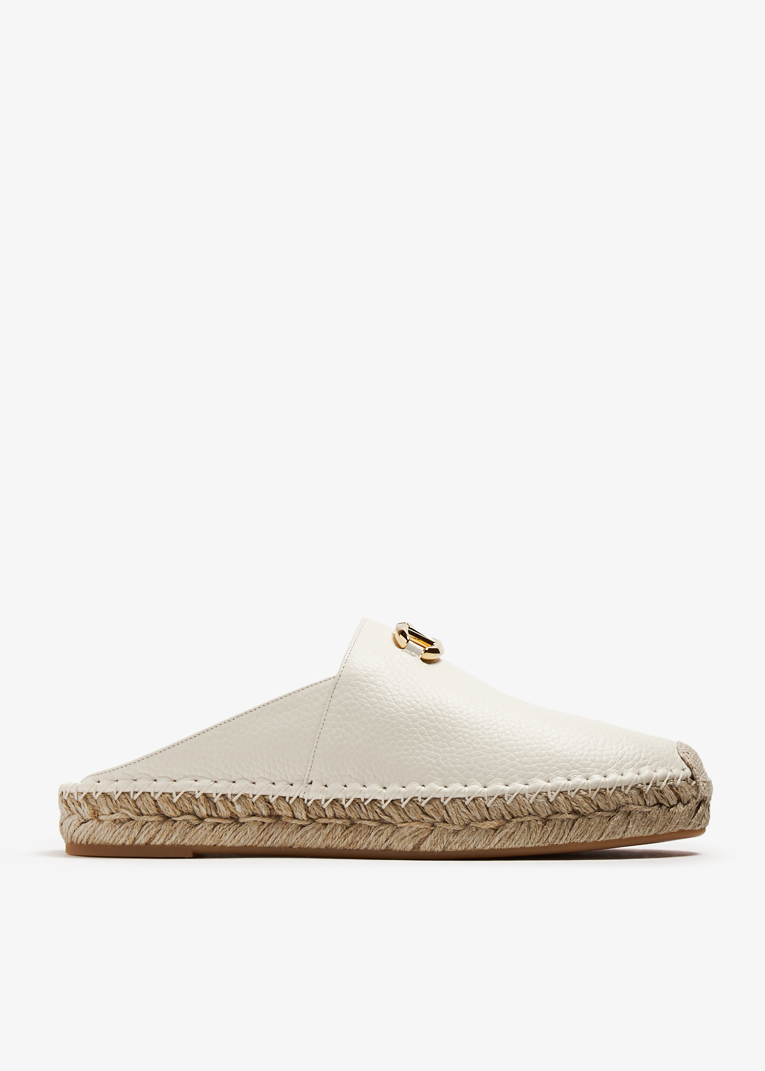 

The Bold Edition VLogo mules, White