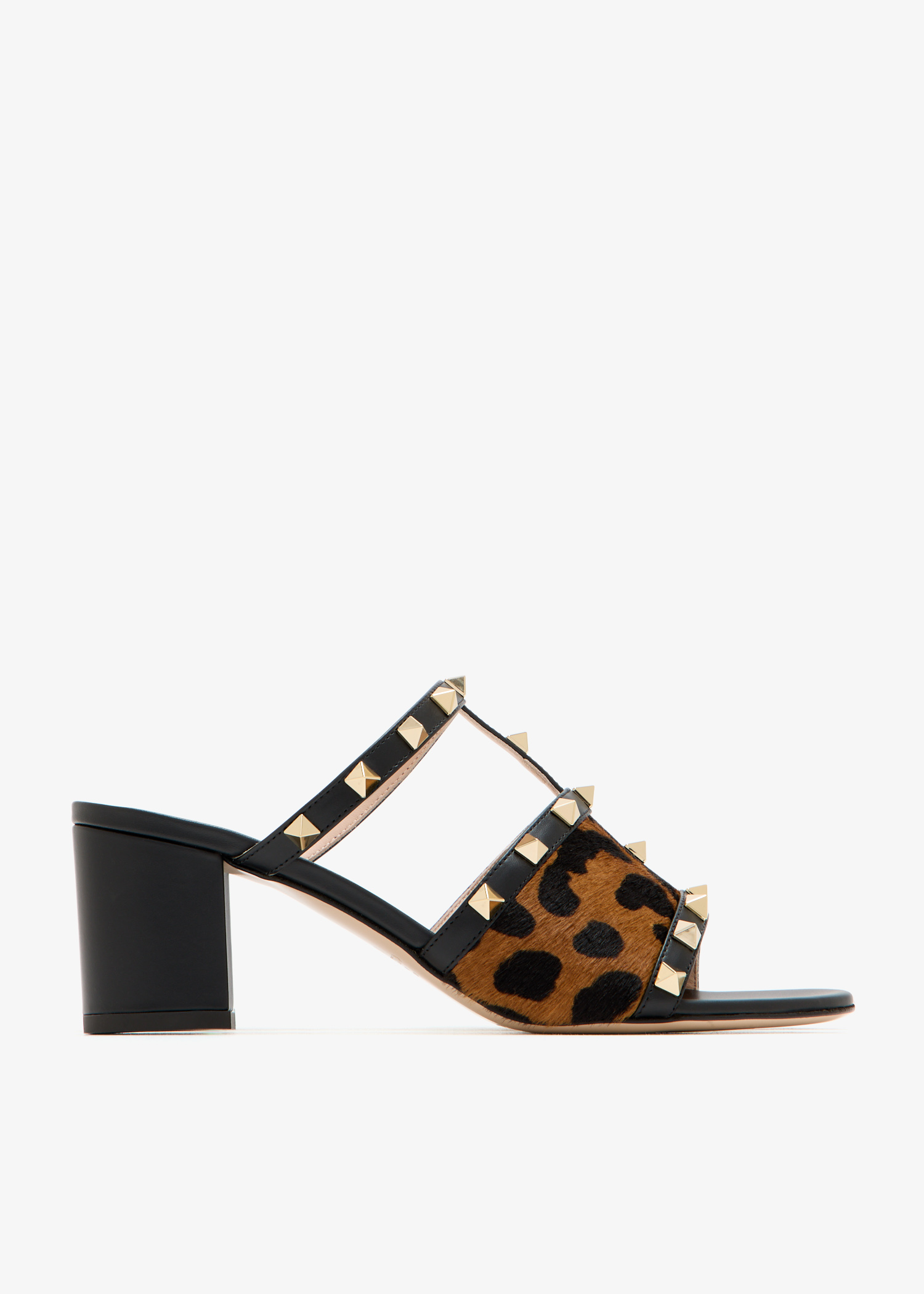 

Rockstud sandals, Animal printed