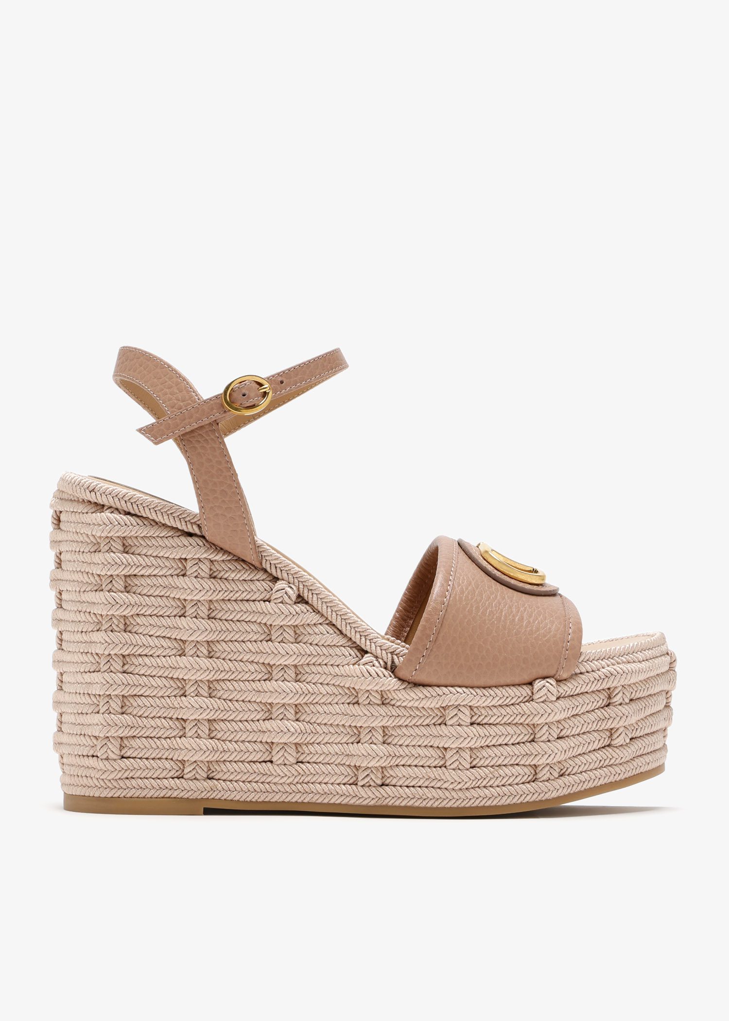 

VLogo Signature wedge sandals, Pink