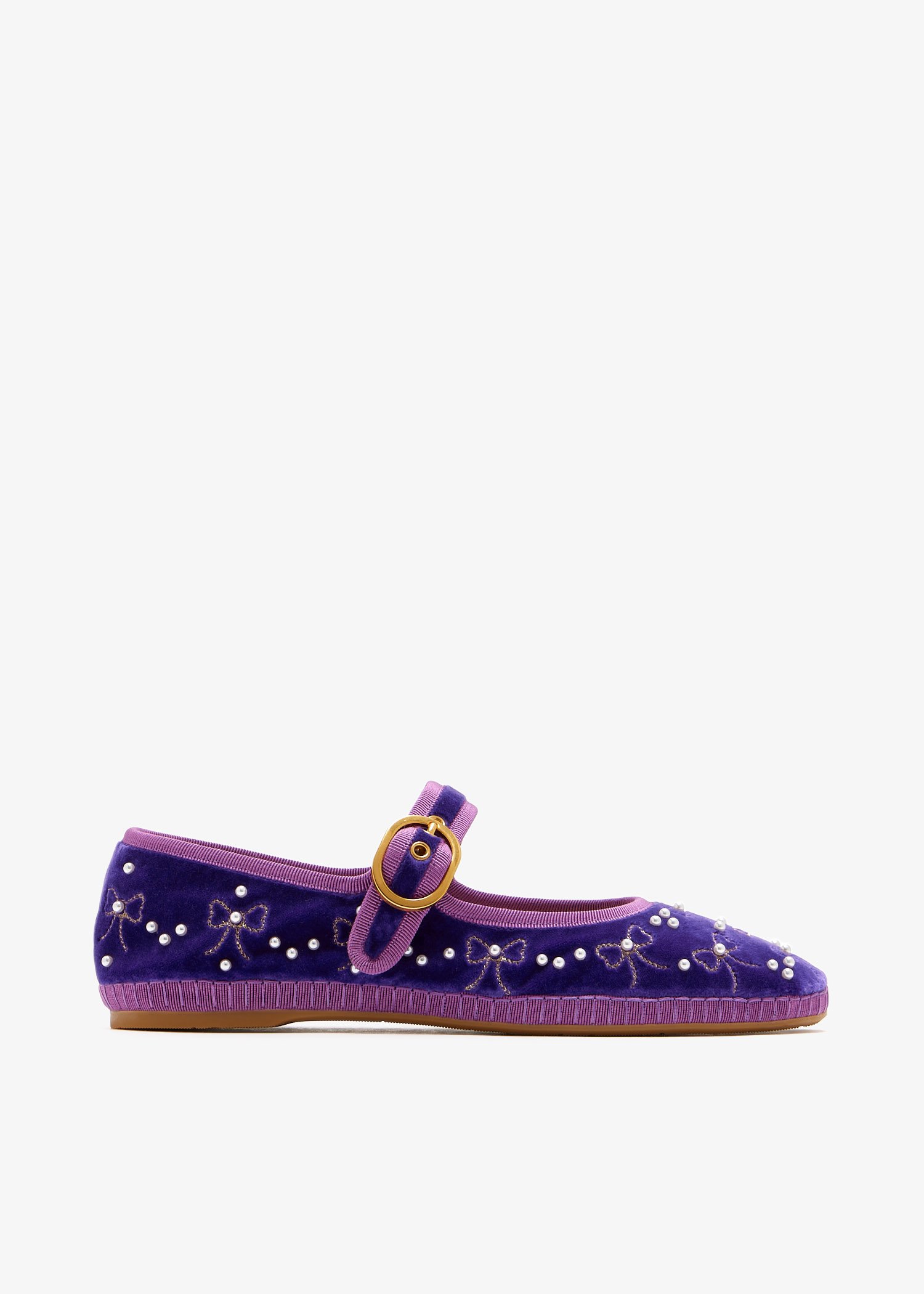 

Endouce Mary Jane ballerinas, Purple