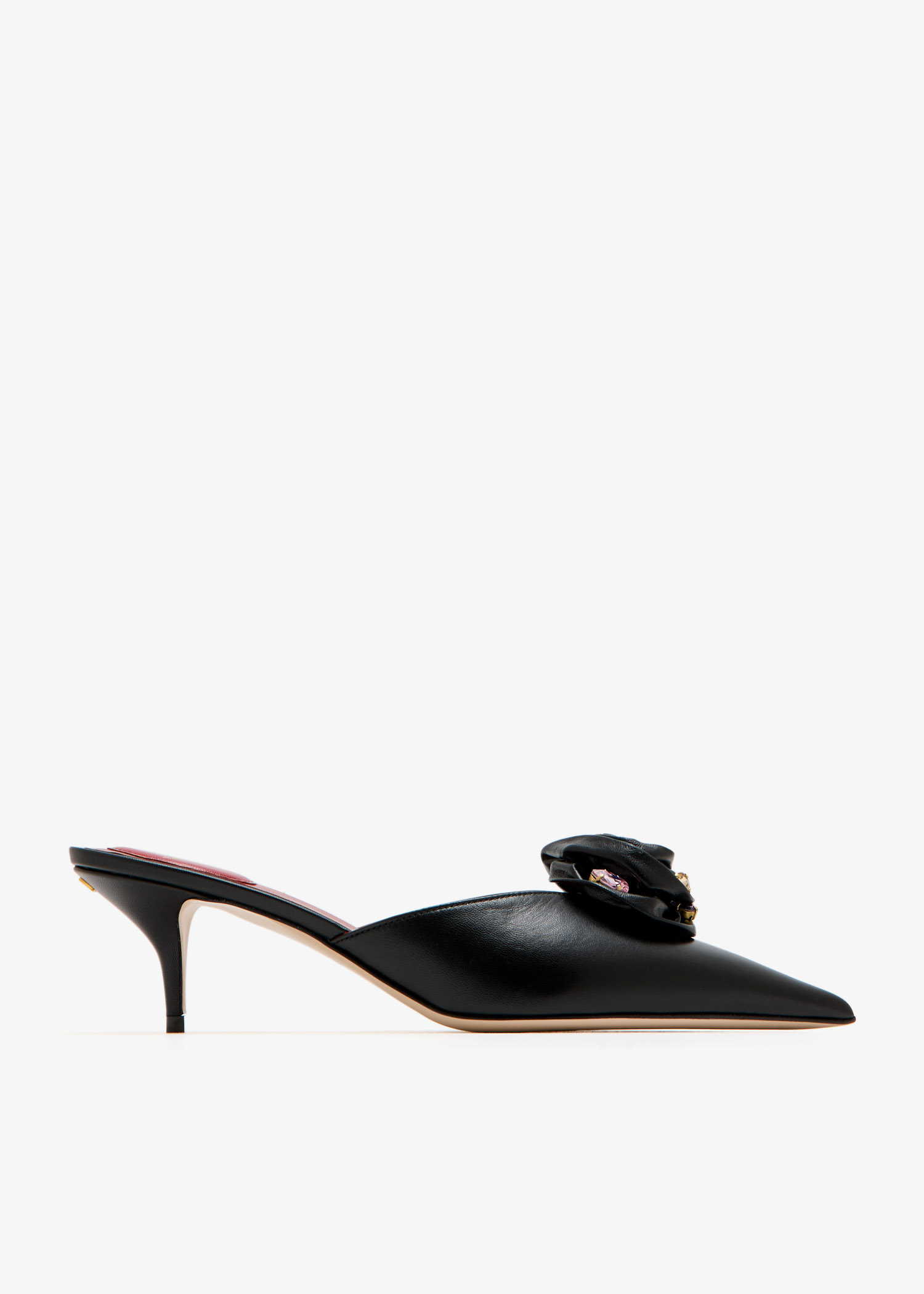 

Drip Rose mules, Black