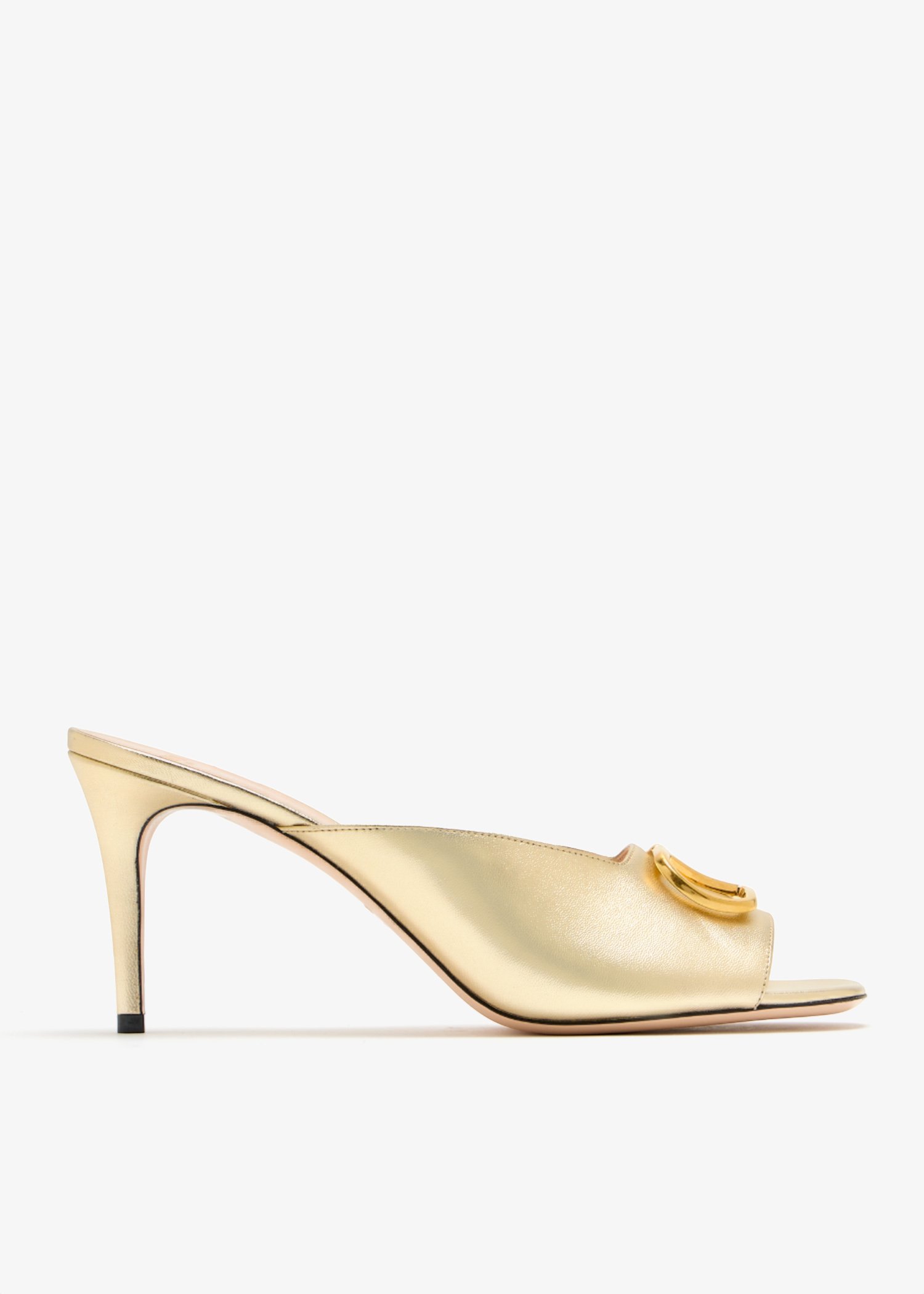 

VLogo signature mules, Gold