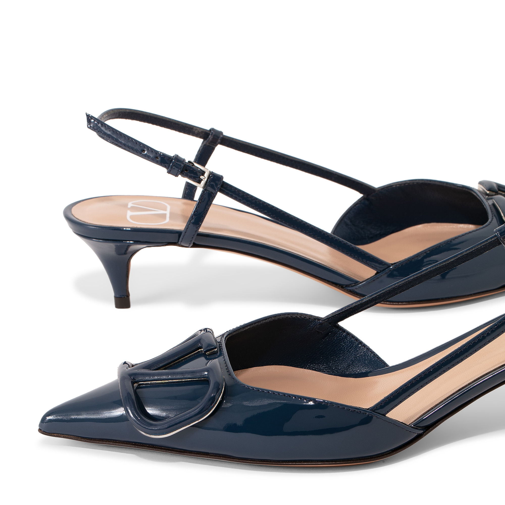 

VLogo Signature slingback pumps, Blue