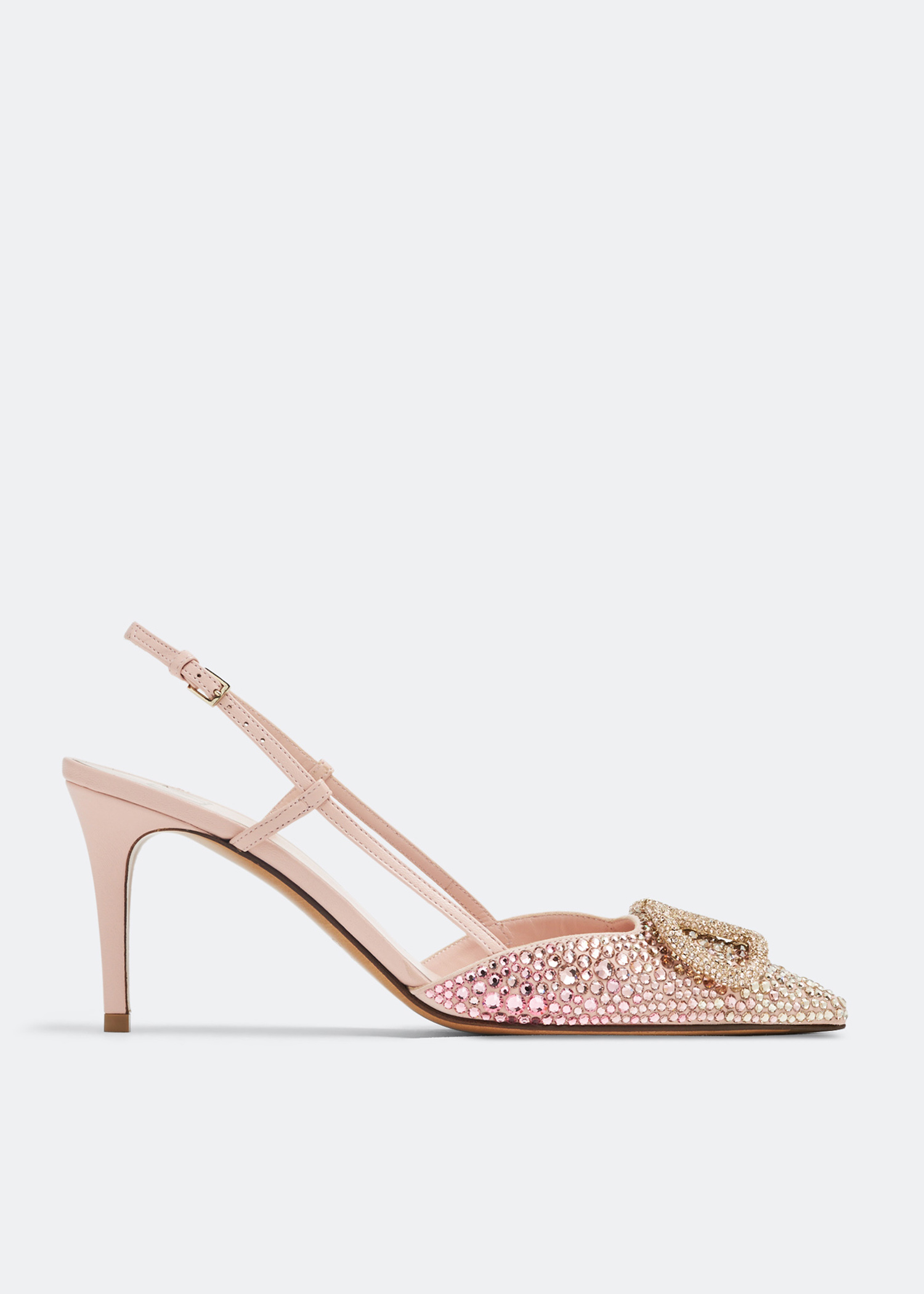 

VLogo Signature embellished pumps, Pink