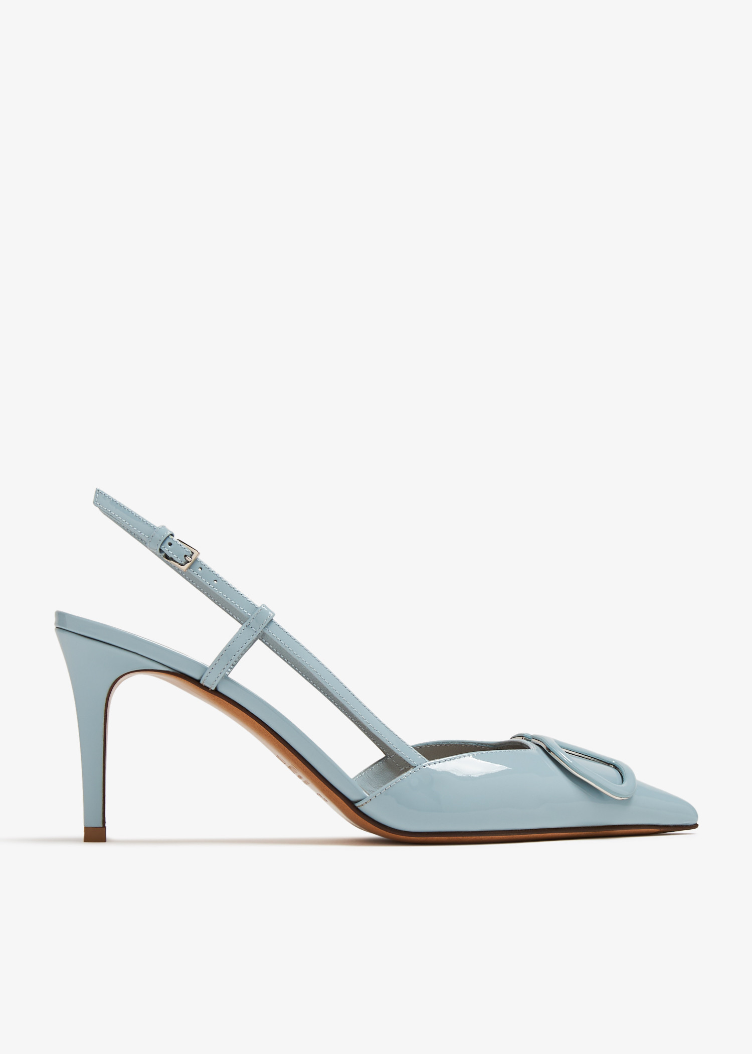 

VLogo Signature slingback pumps, Blue
