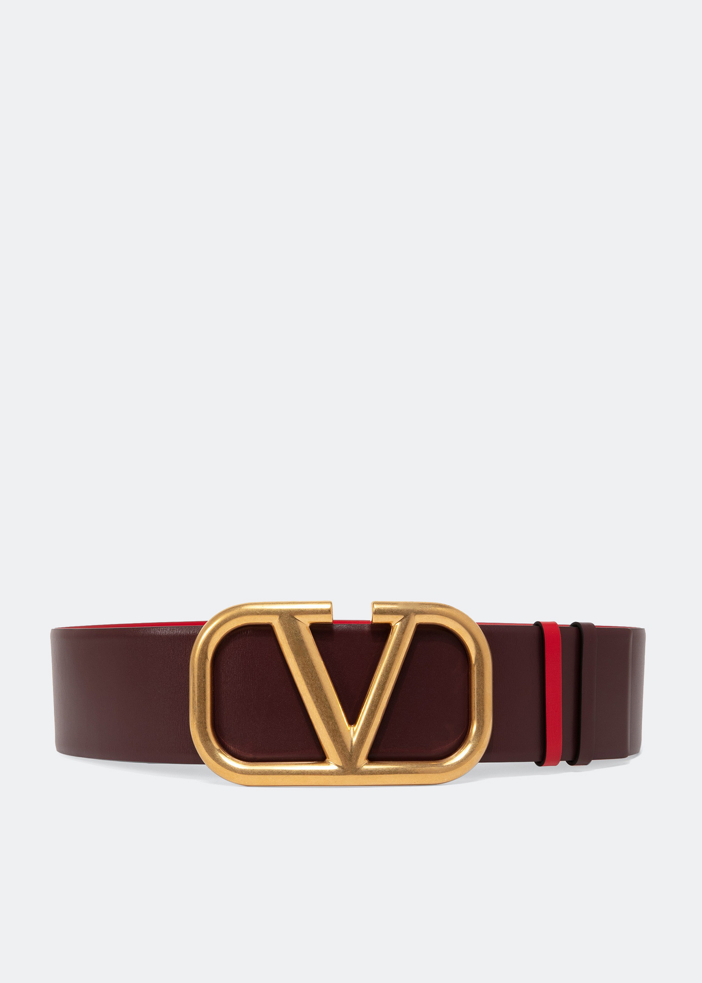

VLogo Signature reversible belt, Burgundy
