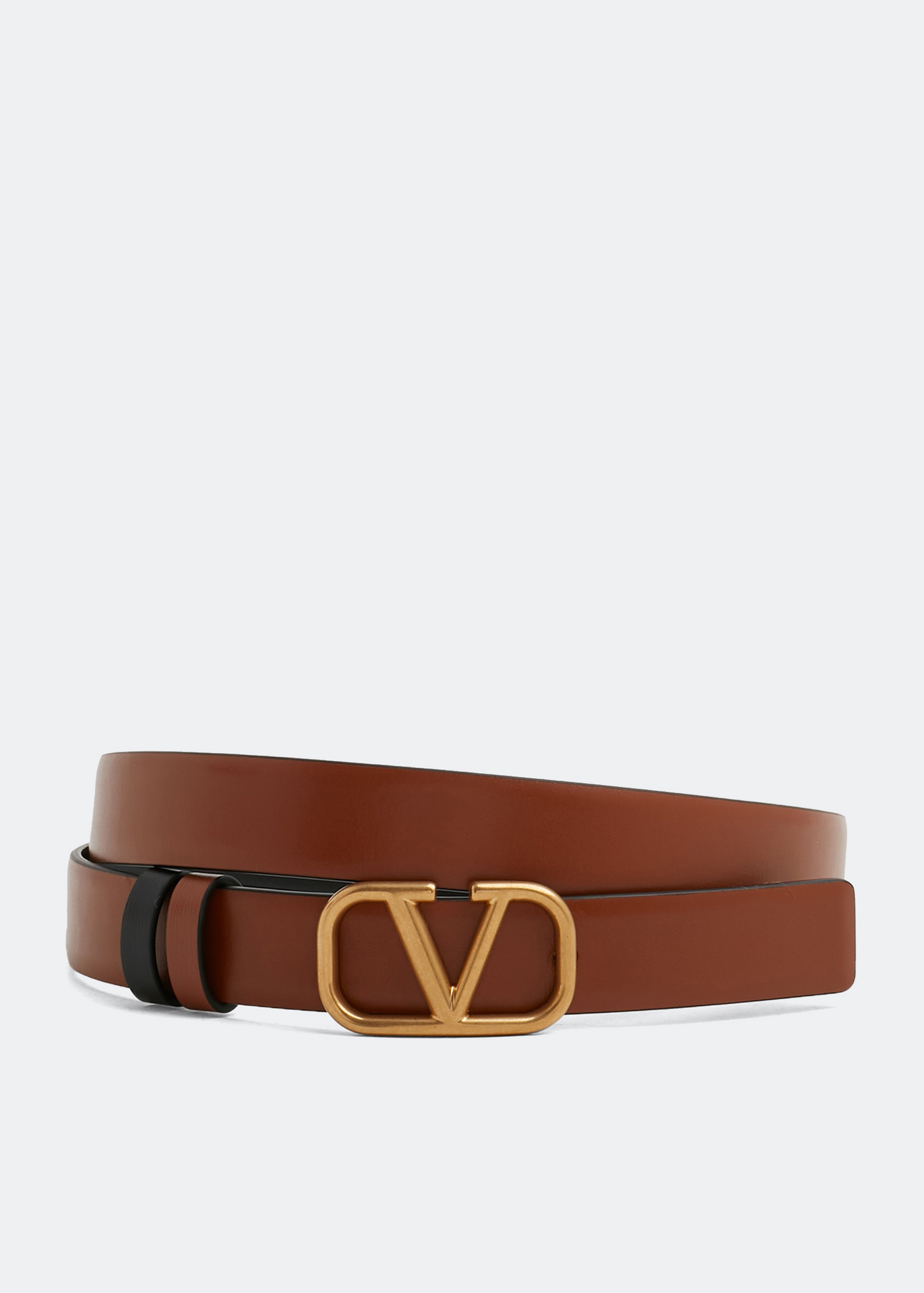 

VLogo Signature reversible belt, Brown