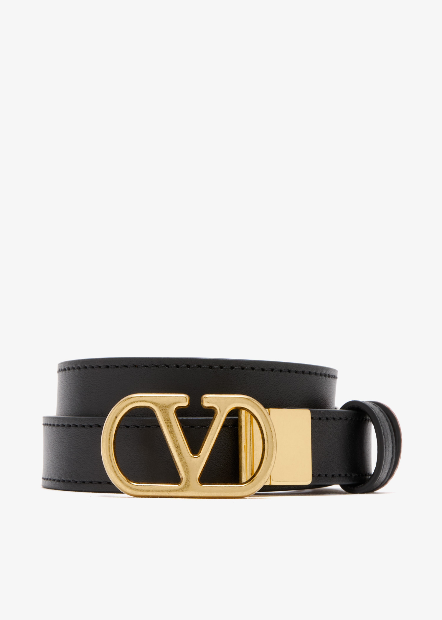 

VLogo Signature reversible belt, Black