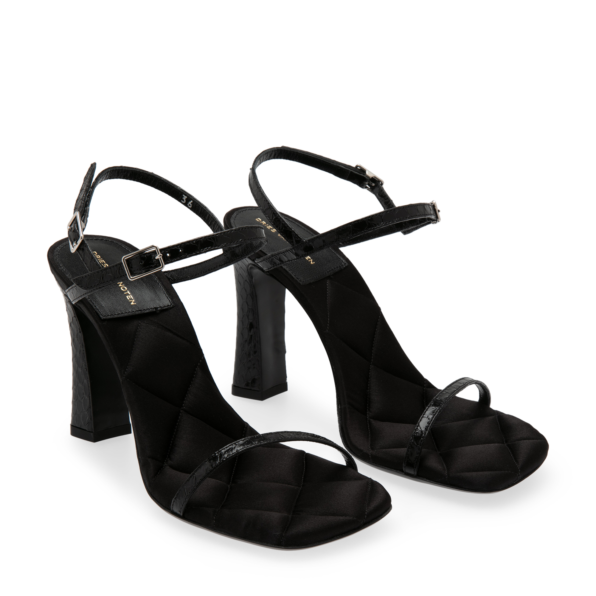 

Leather sandals, Black