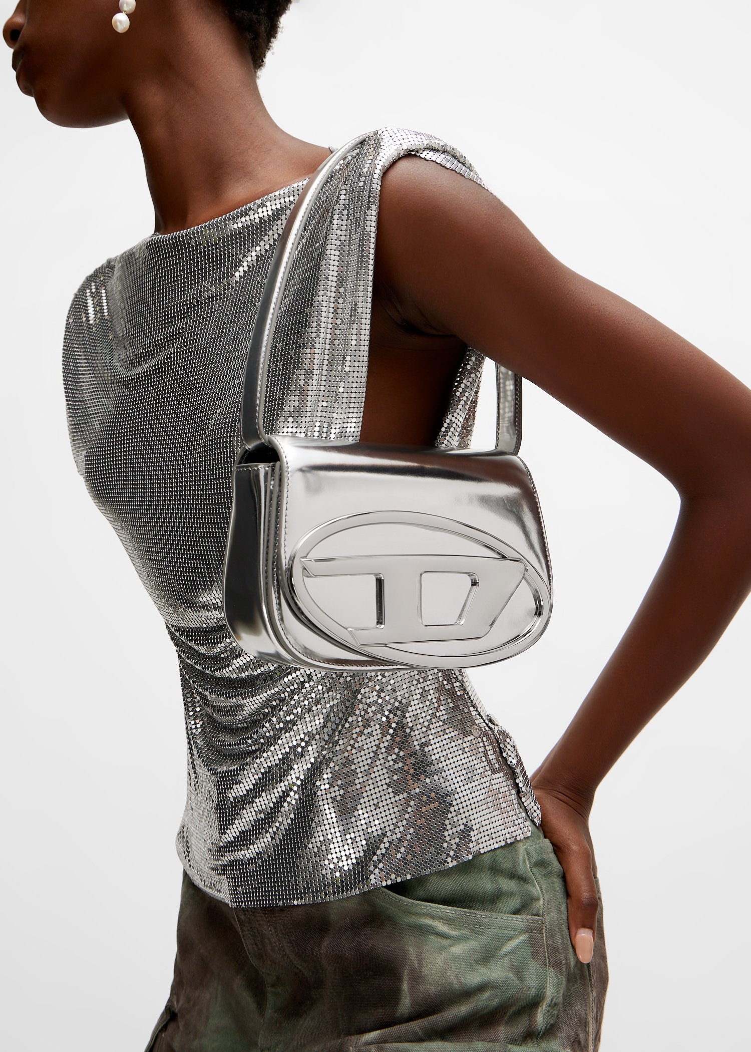 

1DR shoulder bag, Silver