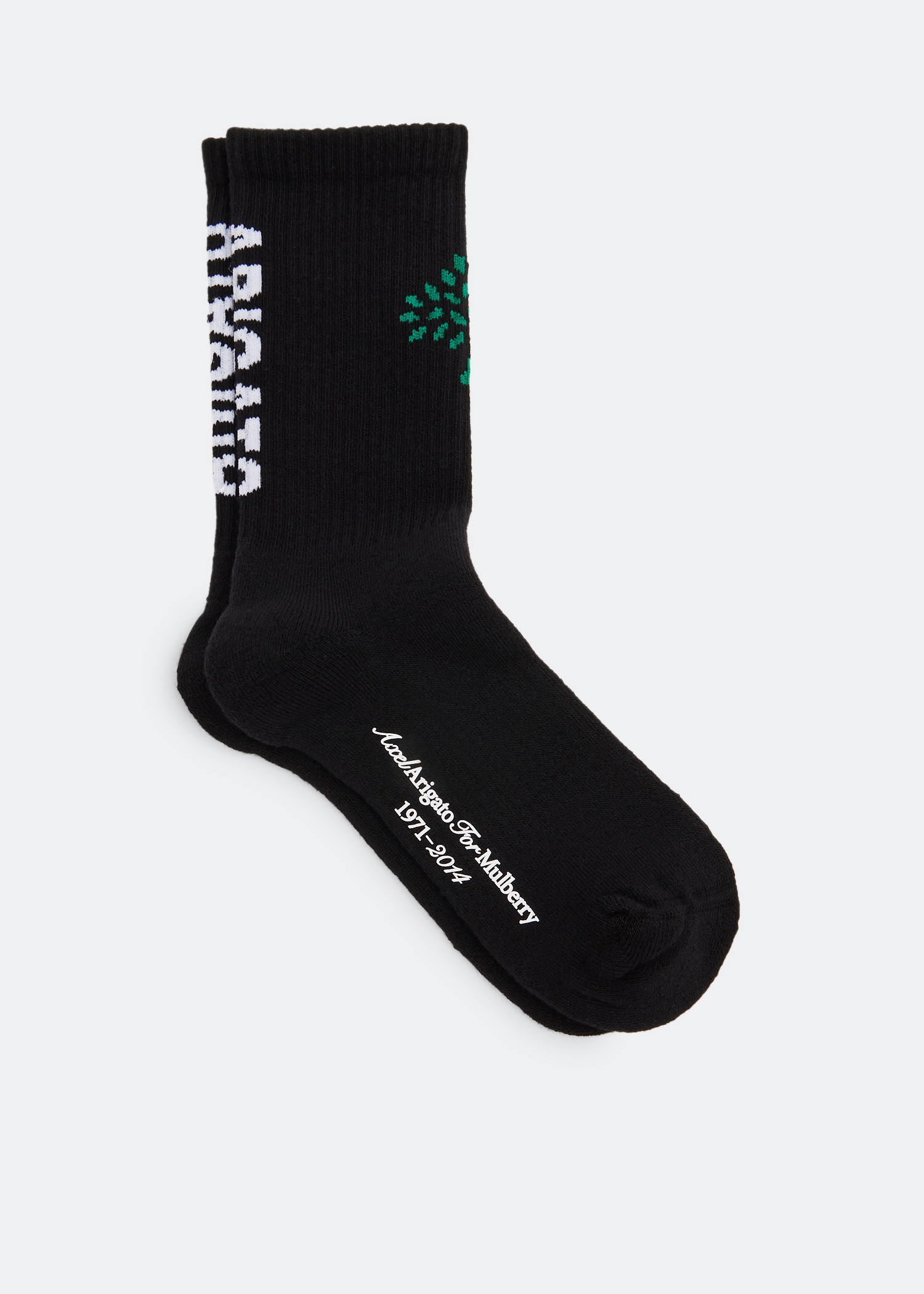 

x Mulberry Logo socks, Black