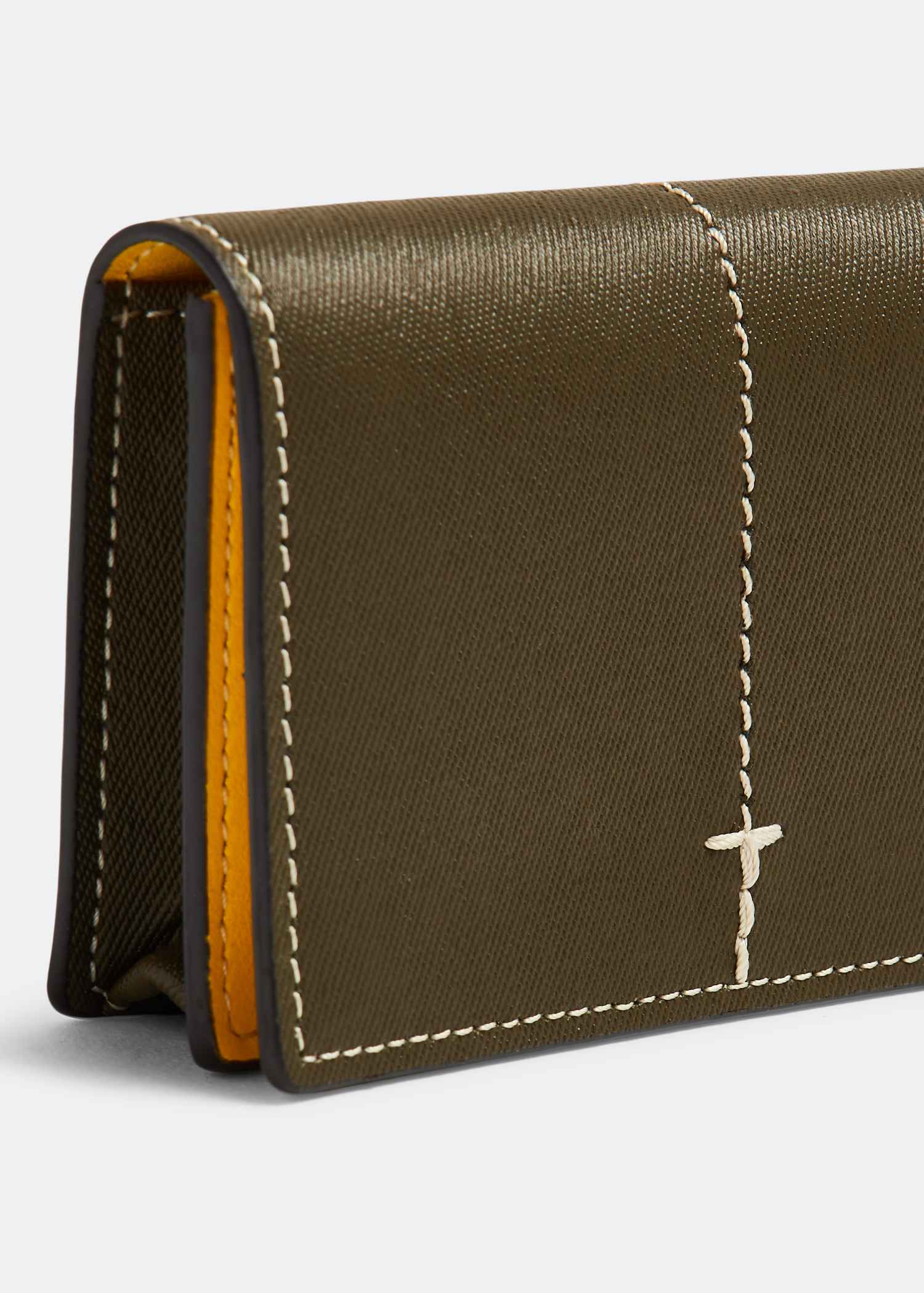 

Leather business card holder, Green
