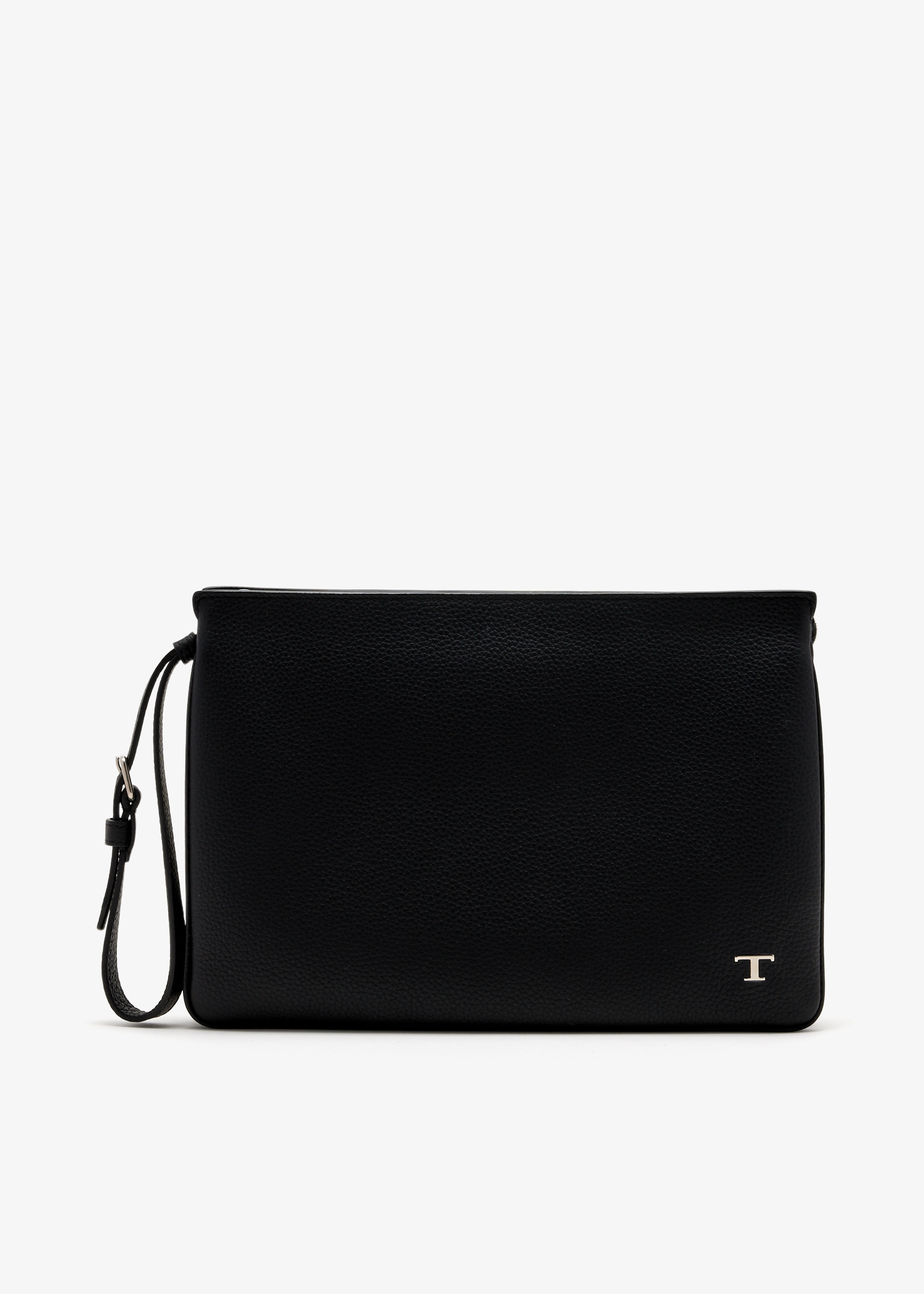 

Large leather pouch, Black