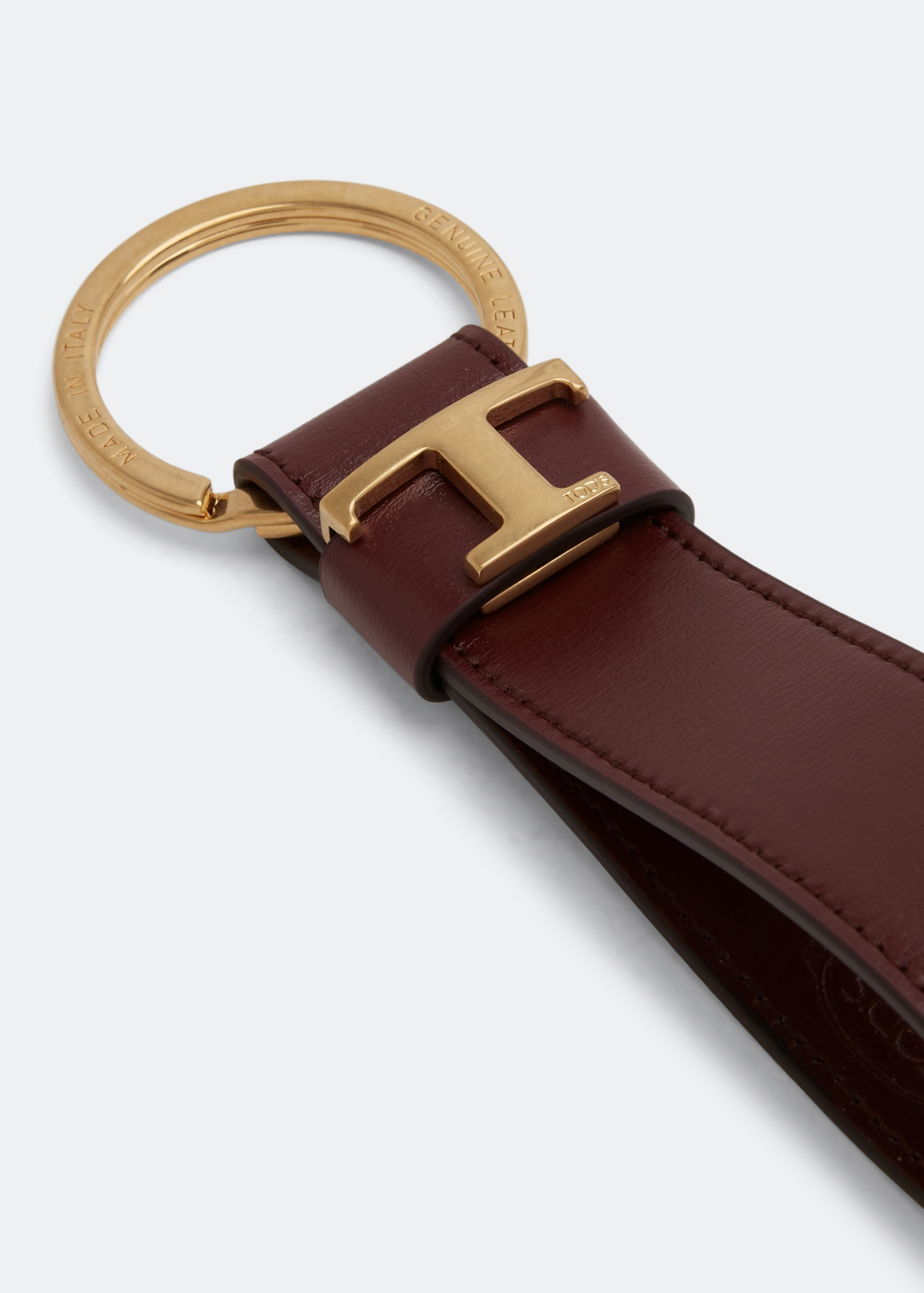 

Leather keyring, Burgundy