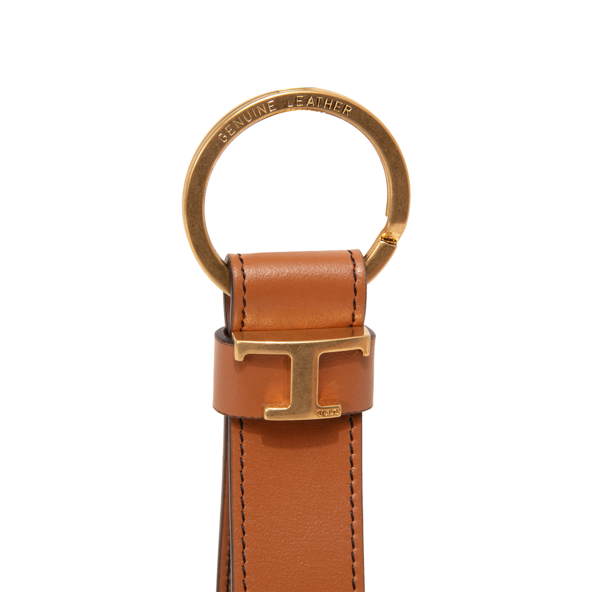 

Leather keyring, Brown