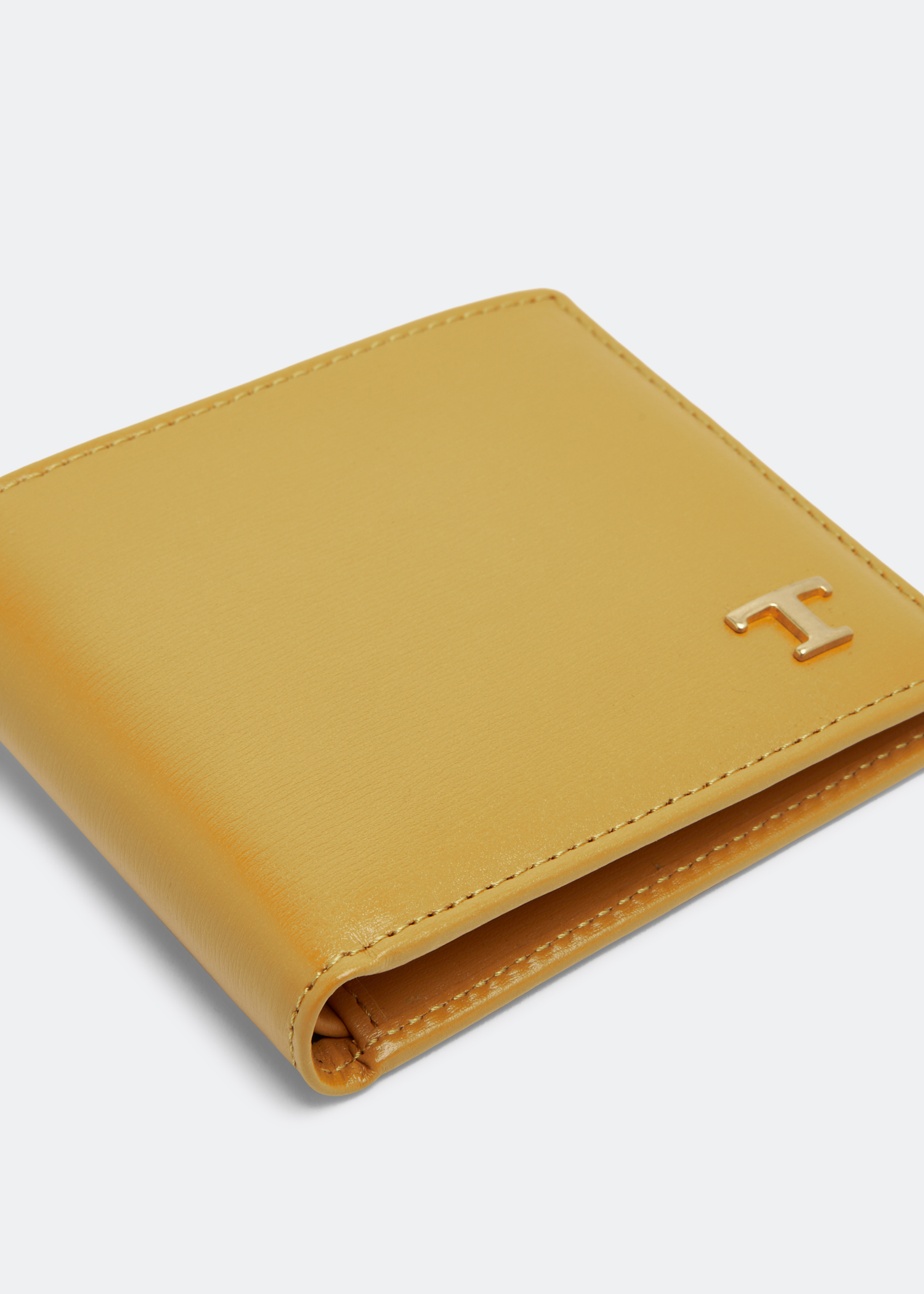 Tod\'s T Timeless wallet for Men - Yellow in UAE | Level Shoes