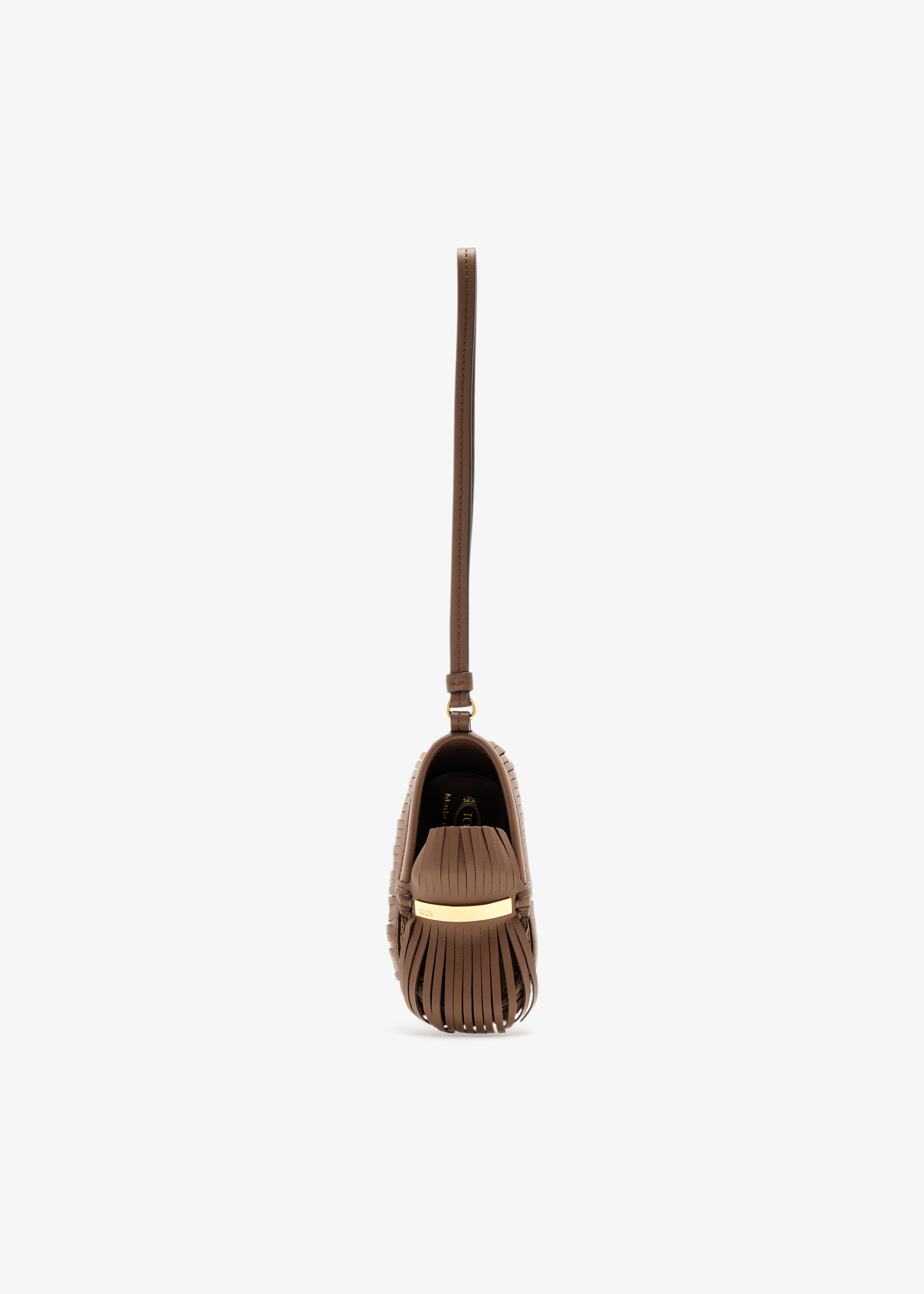 

Gommino driving shoe bag charm, Brown