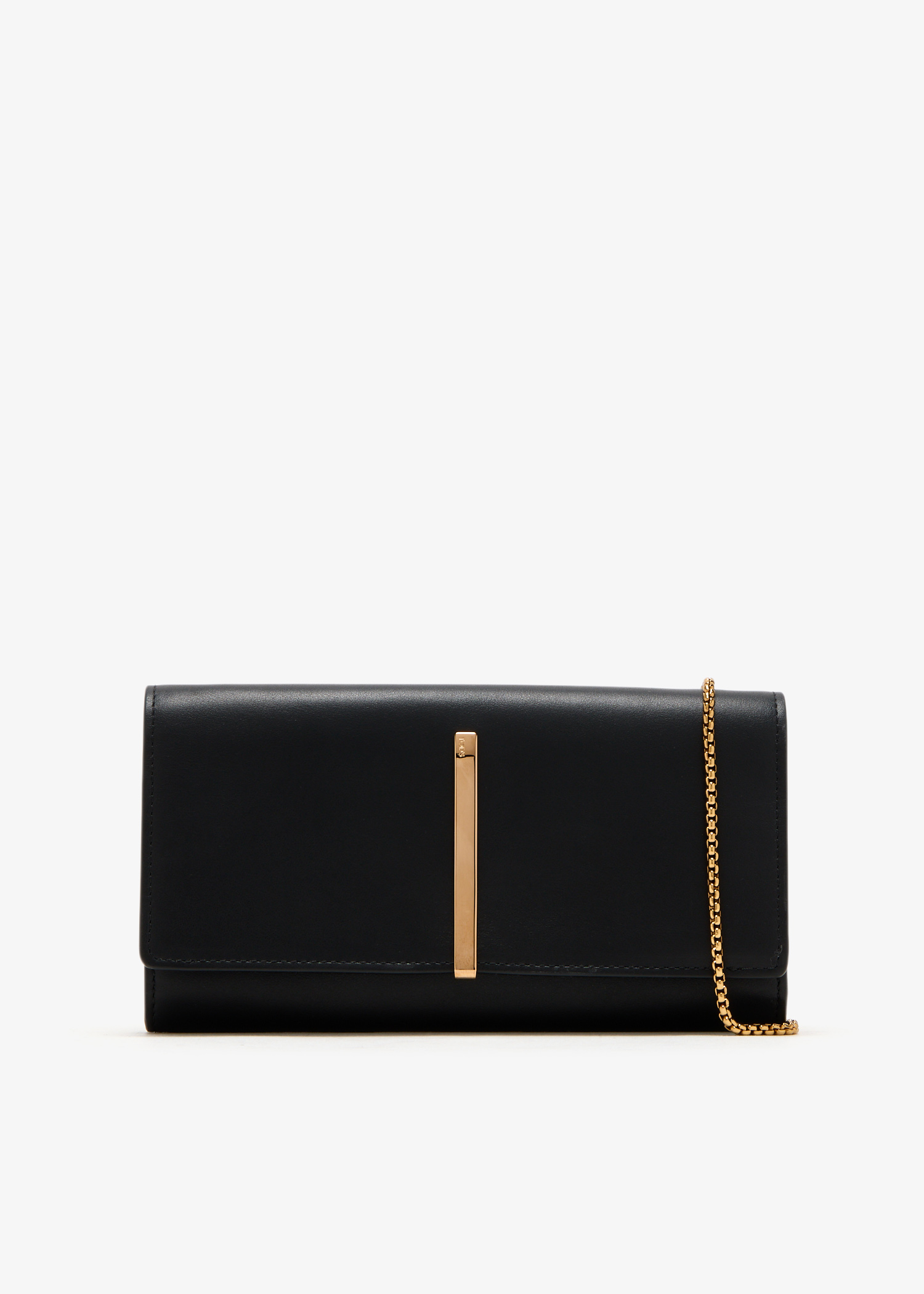 

Leather chain wallet, Black