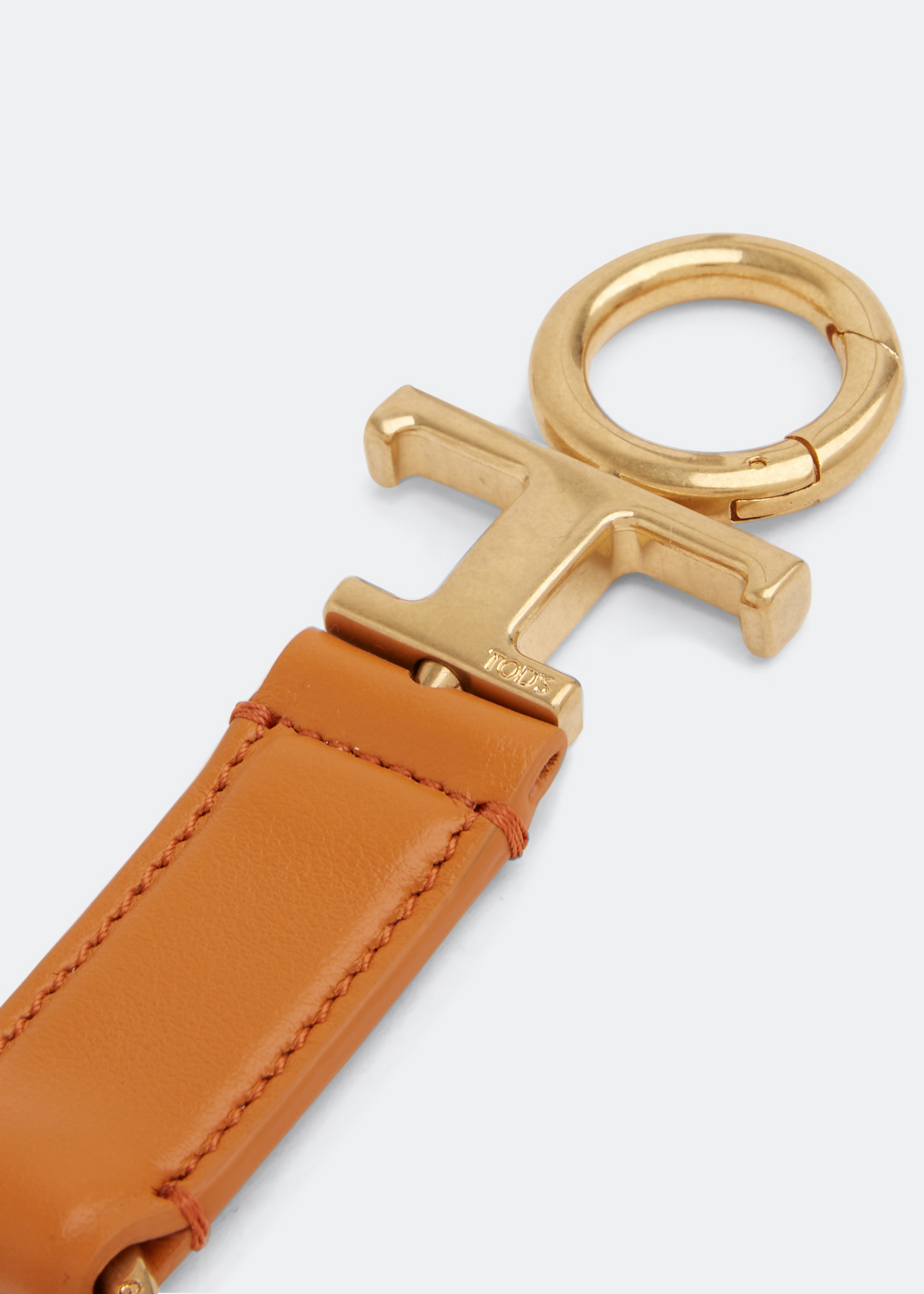 

Leather keyring, Orange
