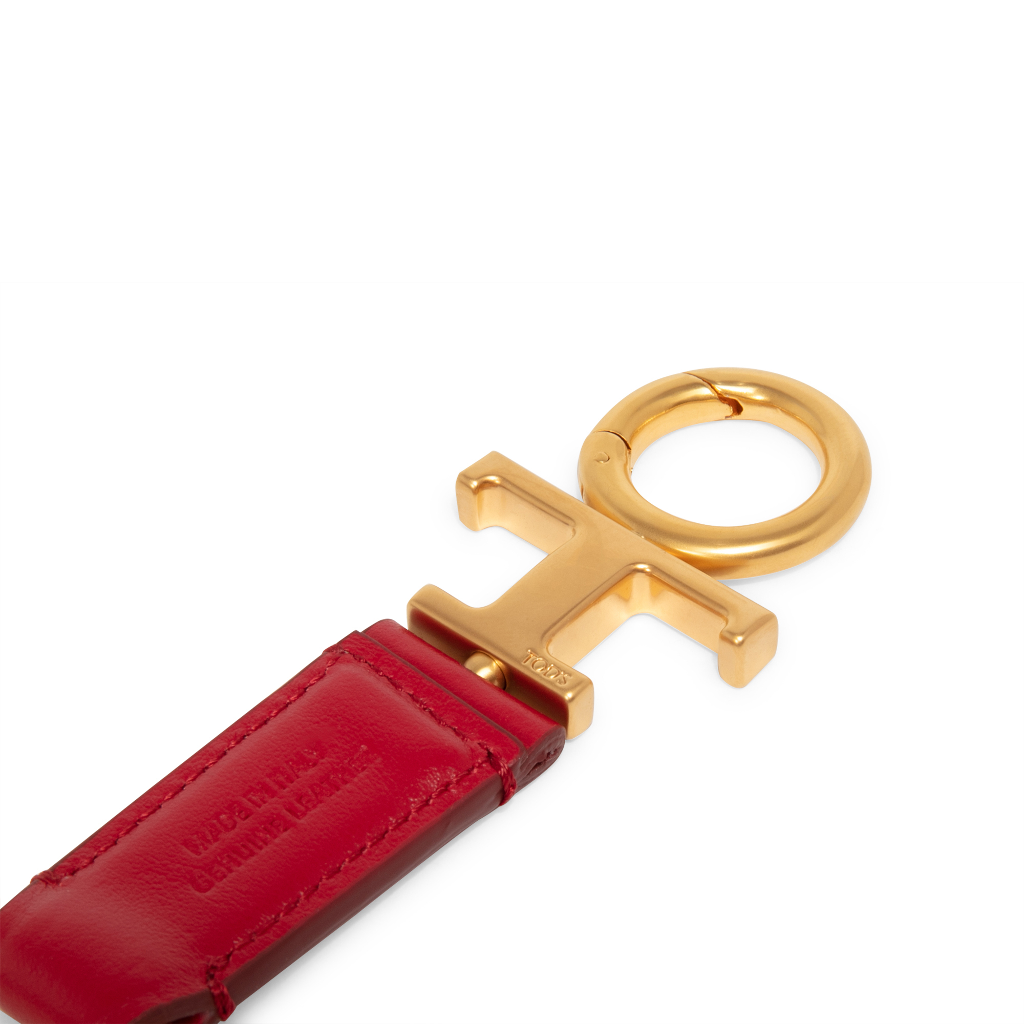 

Leather keyring, Red