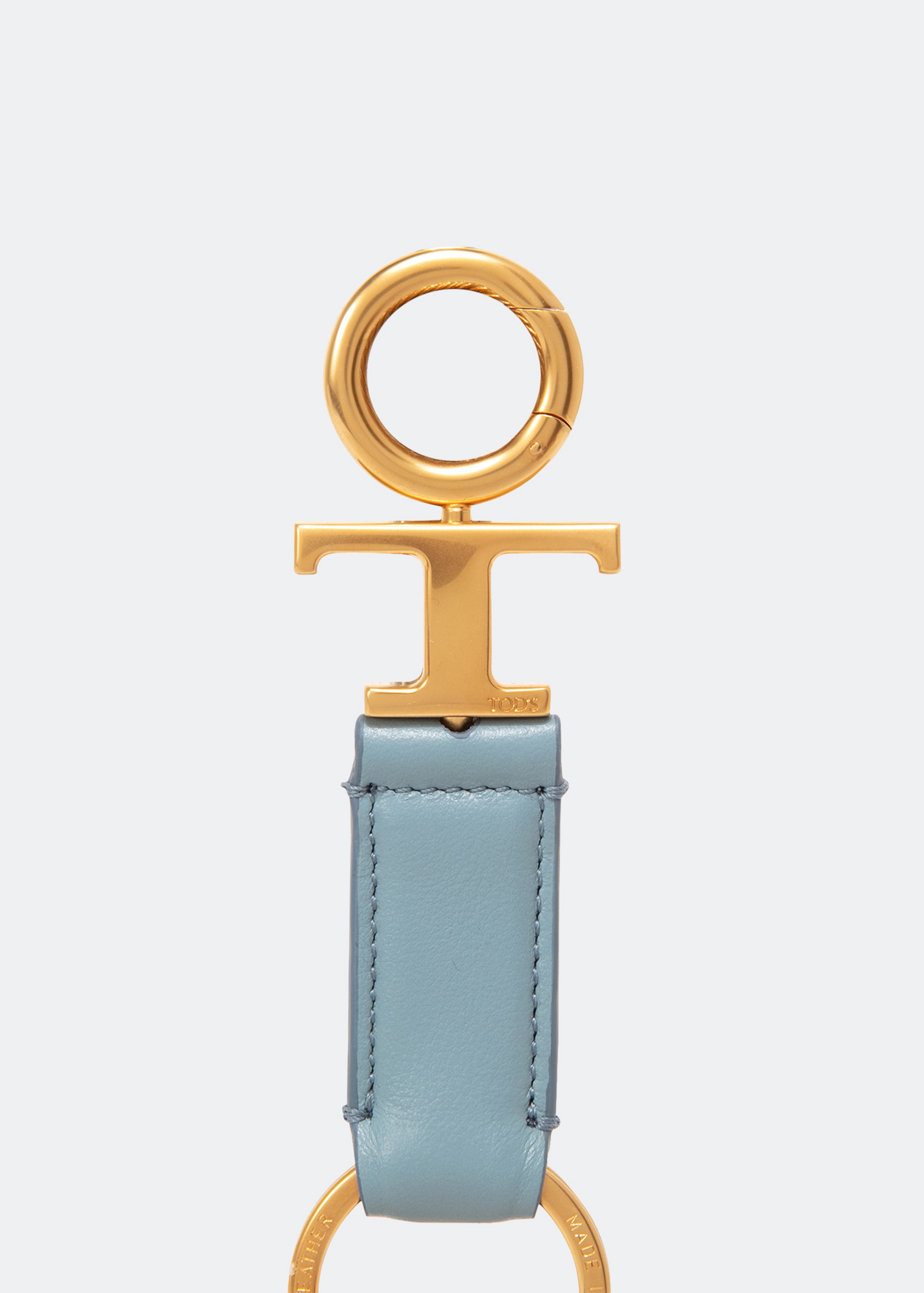 

Leather keyring, Blue