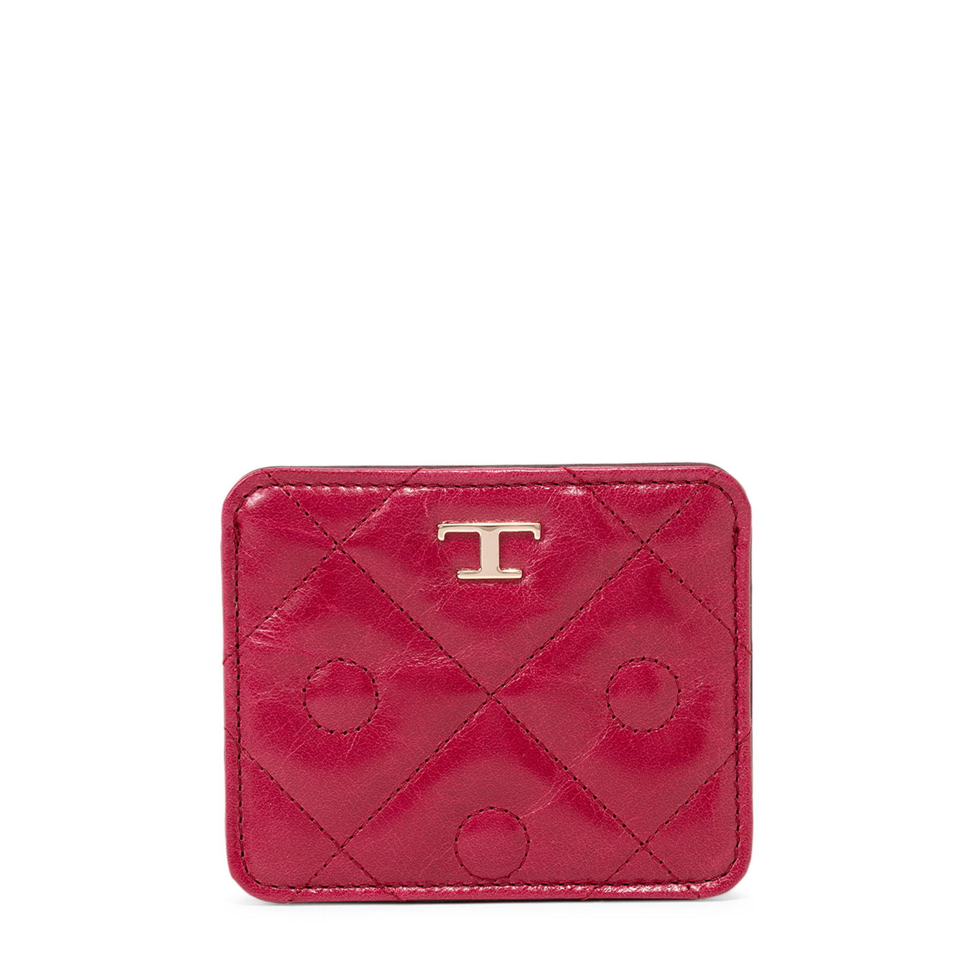 

Leather card holder, Red