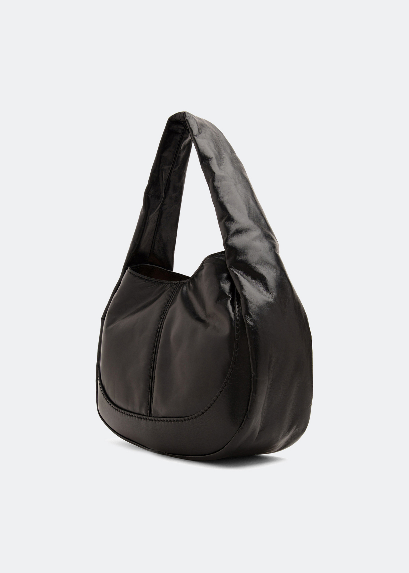 

Small Shirt Hobo bag, Black
