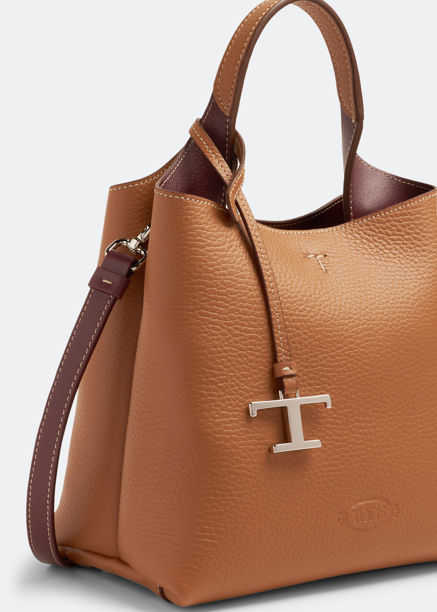 

Leather mini bag, Brown