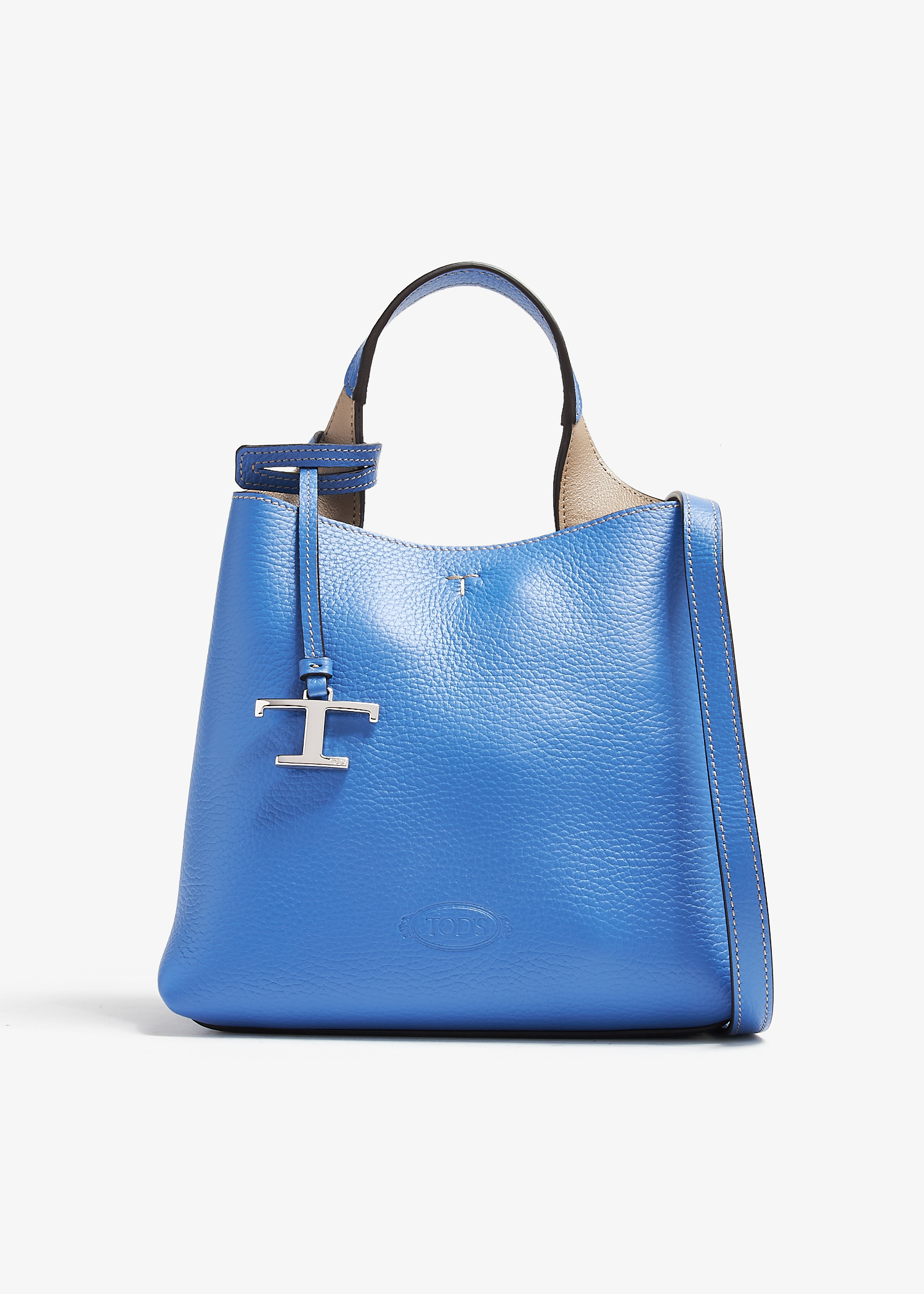 

Leather mini bag, Blue