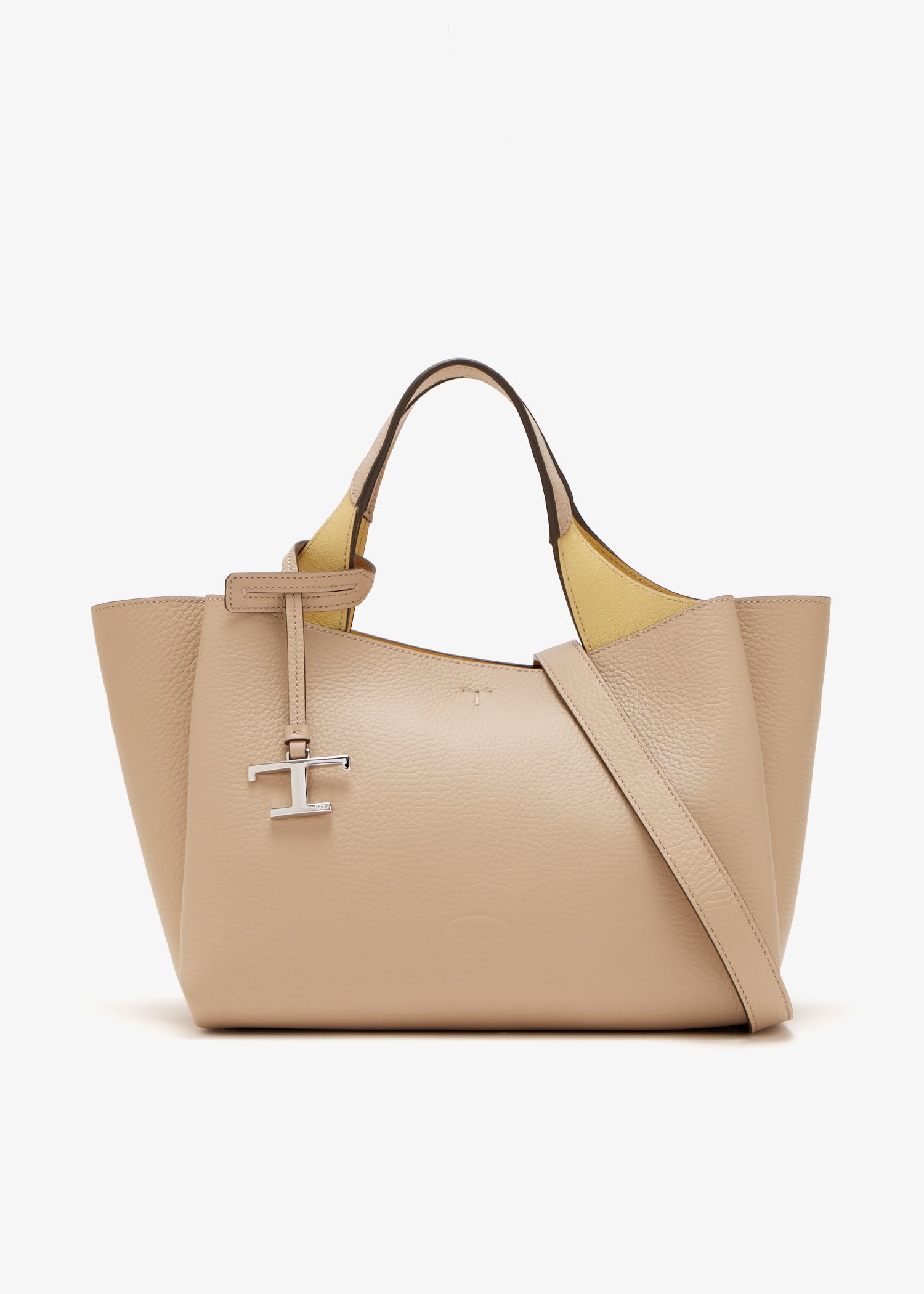 

Leather mini bag, Beige