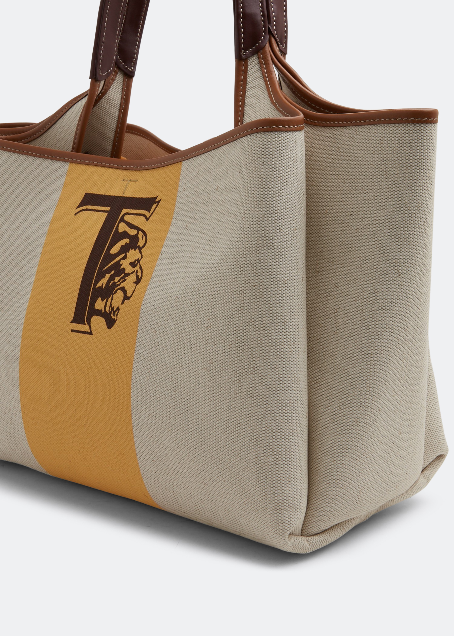 

Canvas medium tote bag, Beige