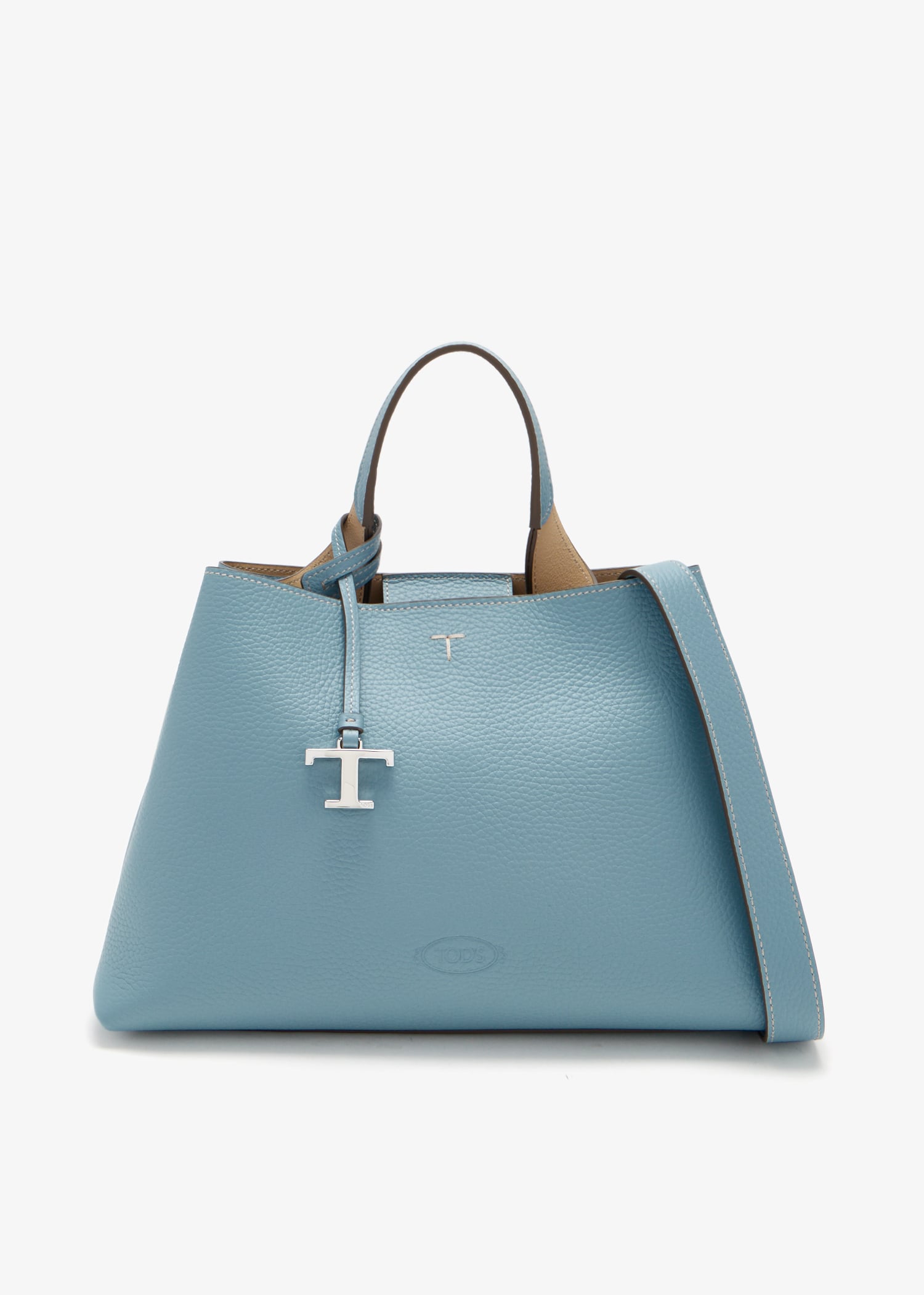 

Leather small handbag, Blue