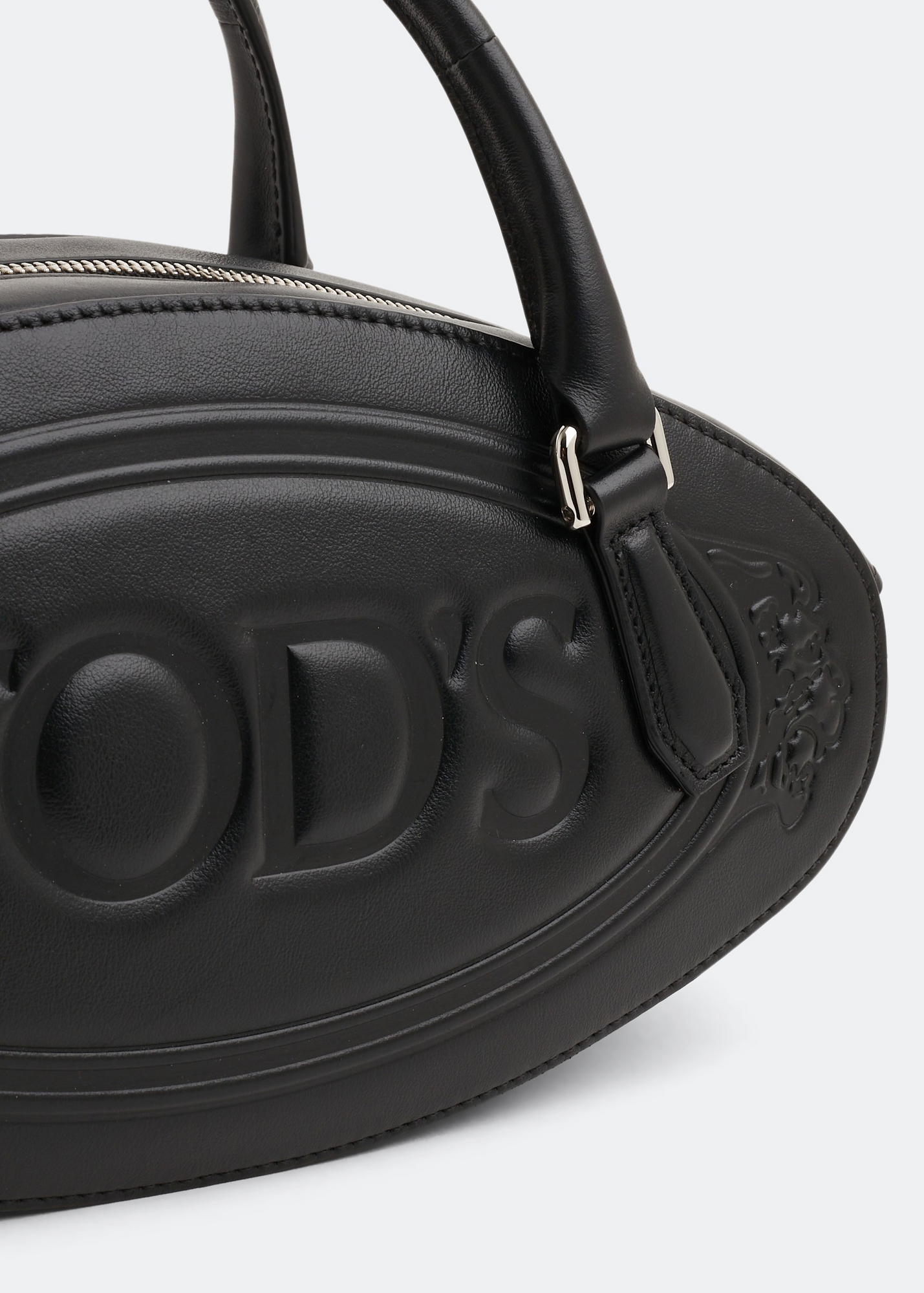 

Boston mini leather bag, Black