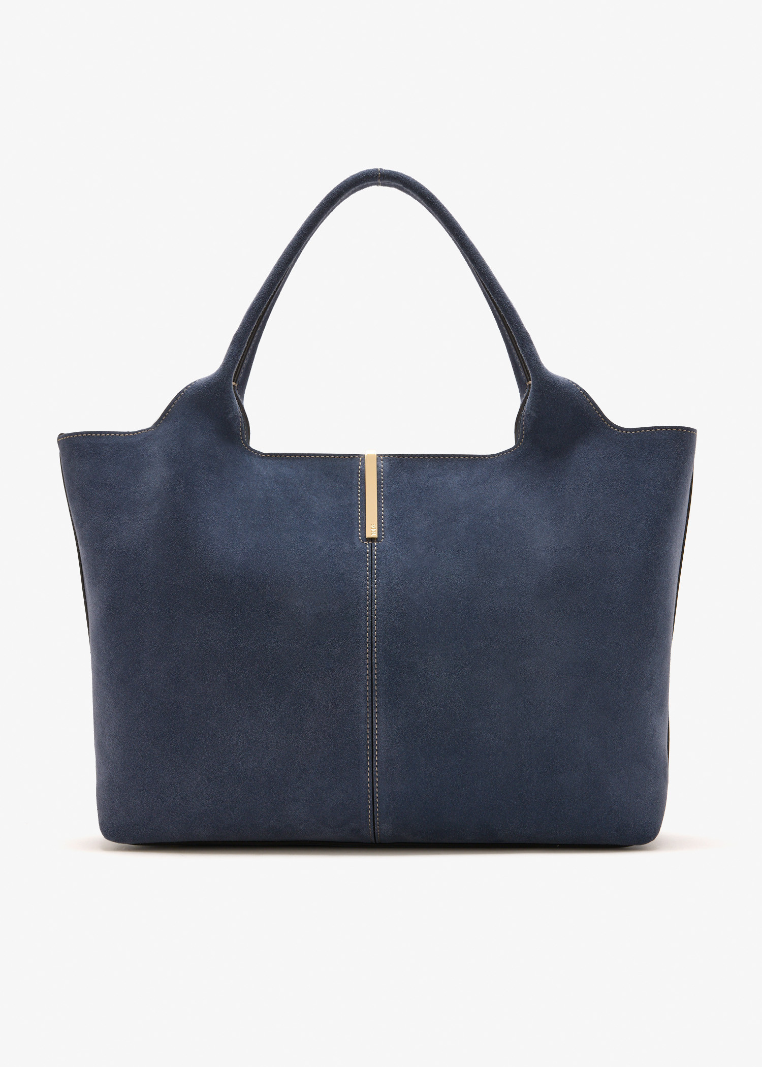 

Suede medium shopping bag, Navy