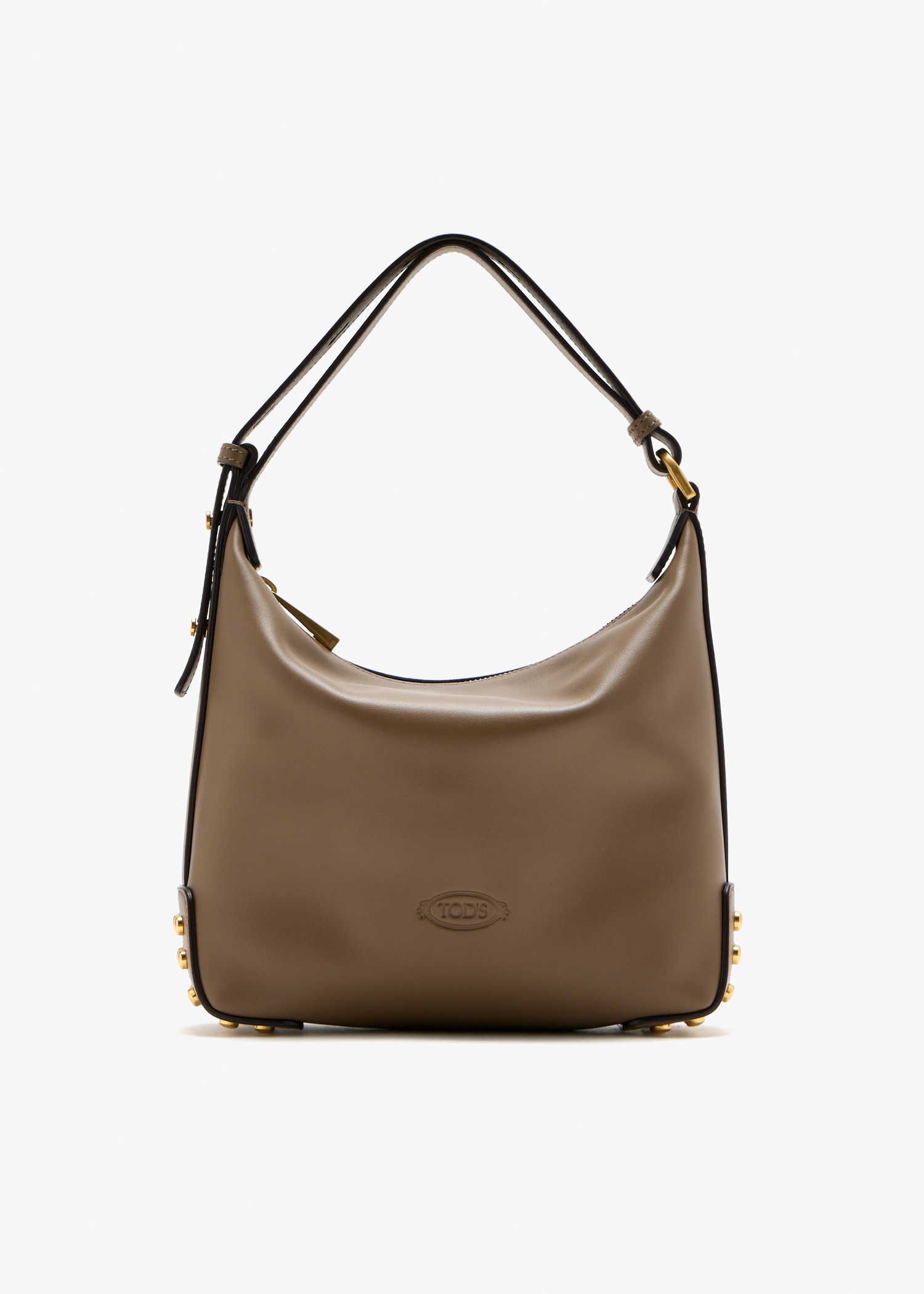 

Metal dots mini bag, Taupe