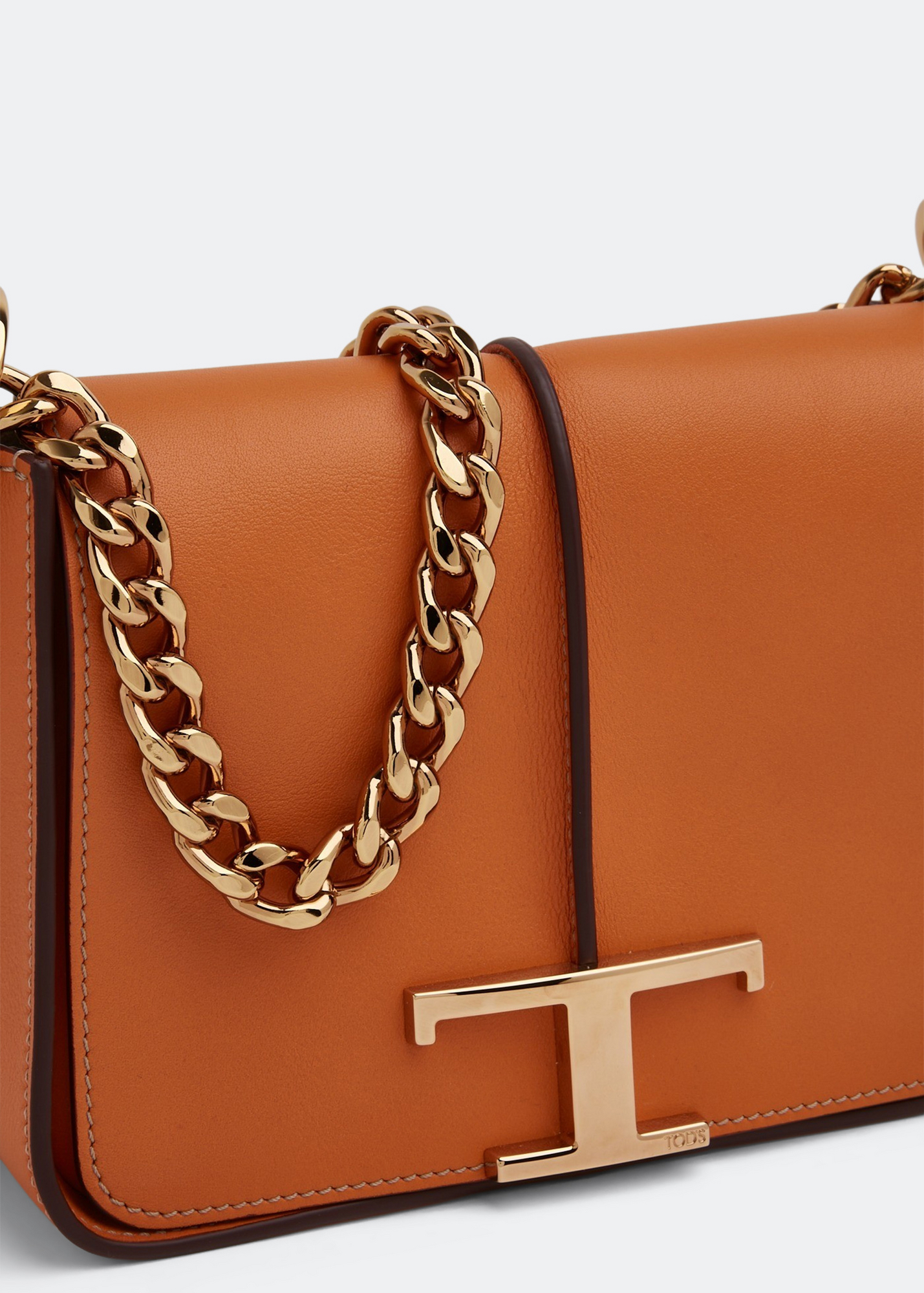 

Timeless leather crossbody bag, Orange