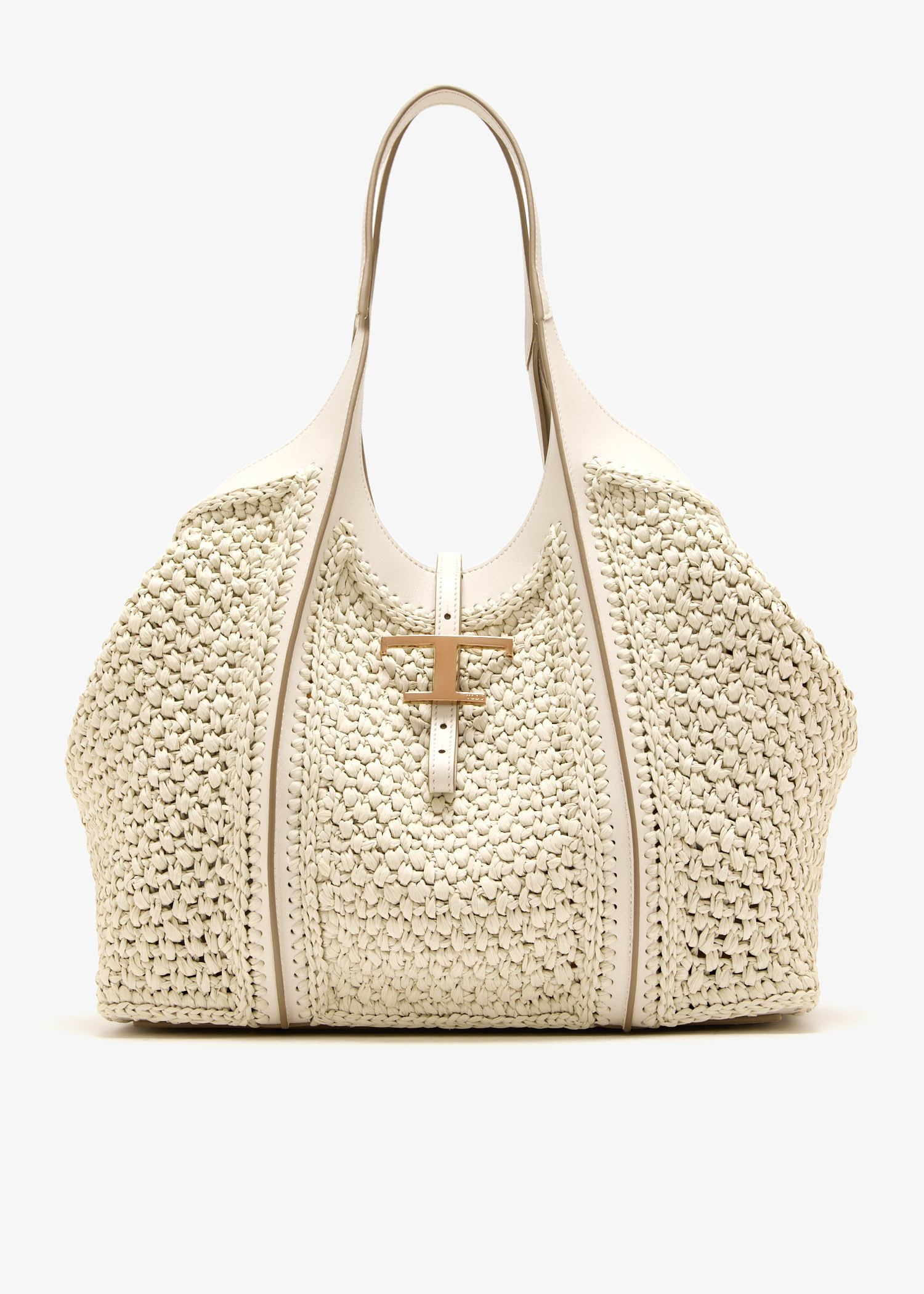 

T Timeless medium shopping bag, White