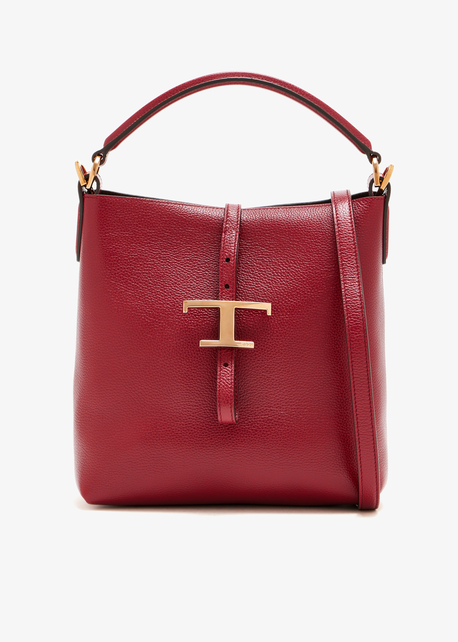 

T Timeless mini bucket bag, Red