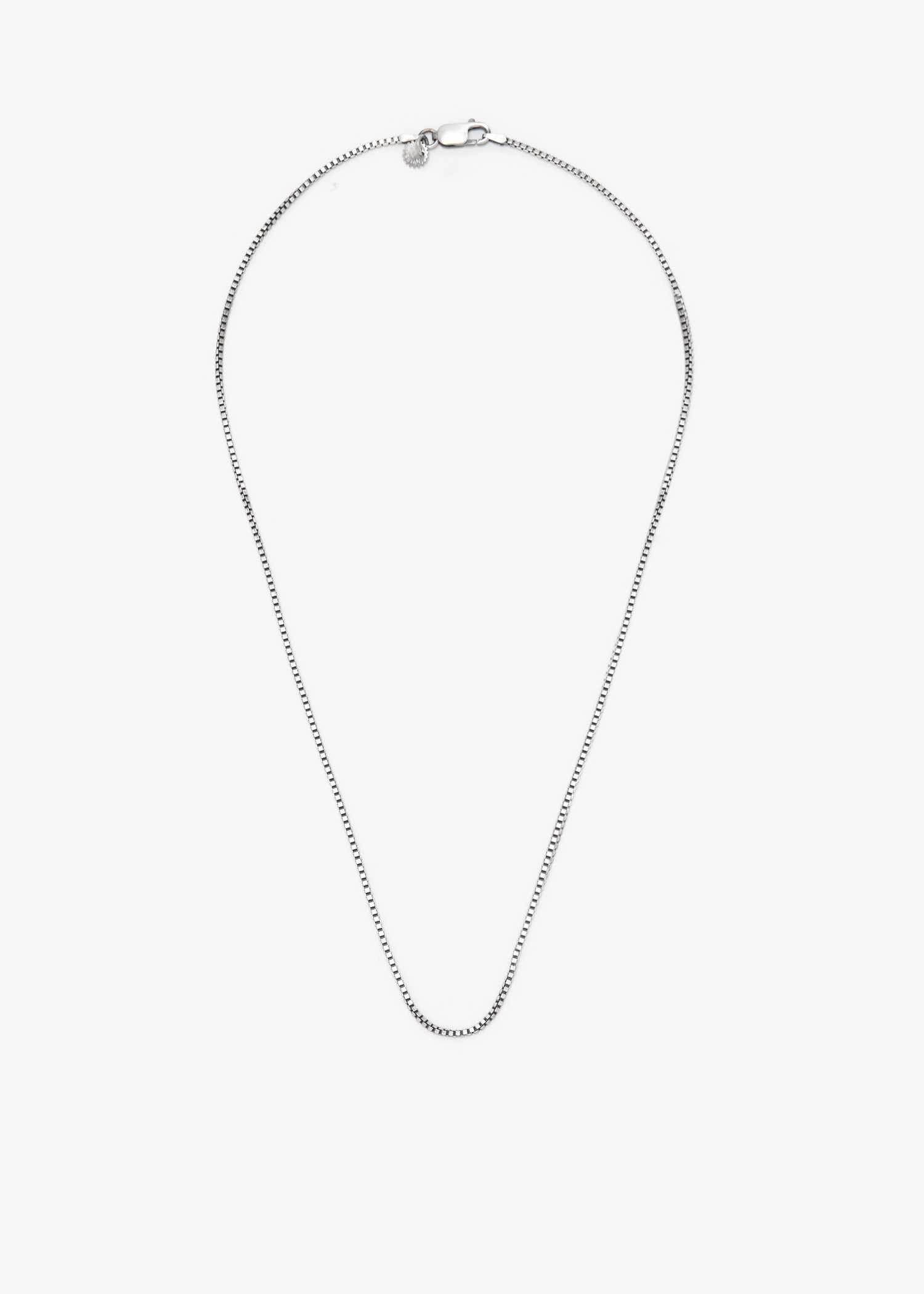 

Box chain necklace, Silver