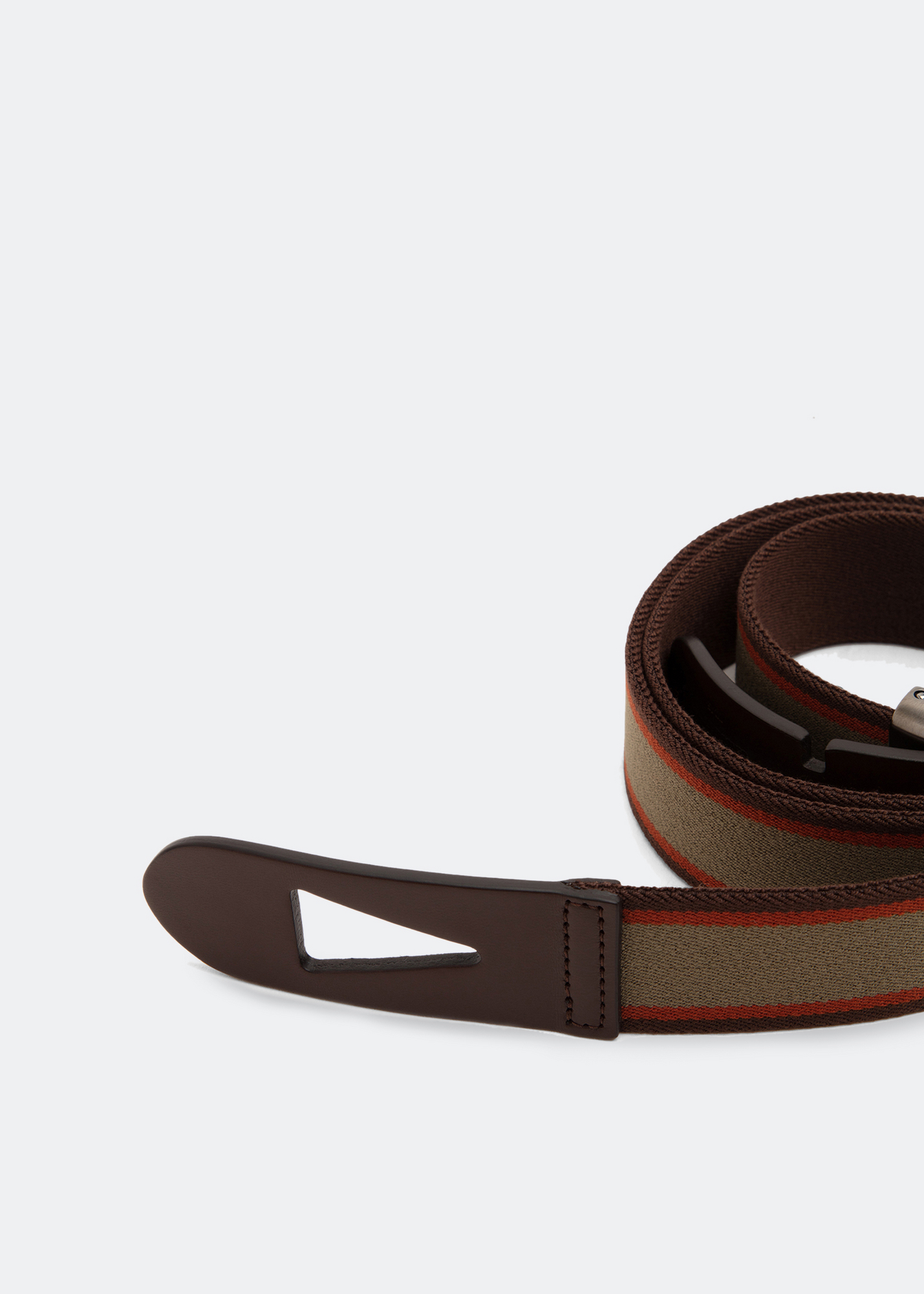 

Greca canvas belt, Brown