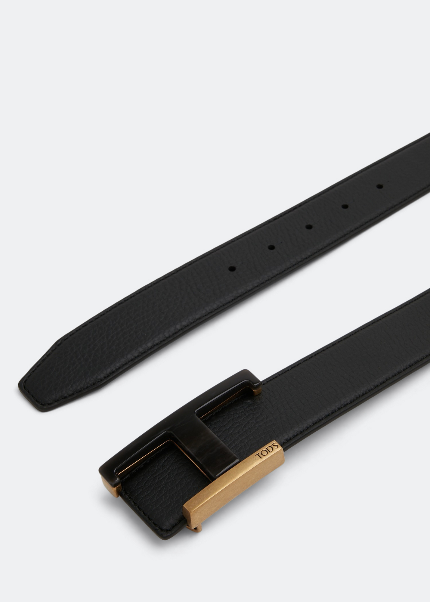 

Reversible leather belt, Multi-coloured