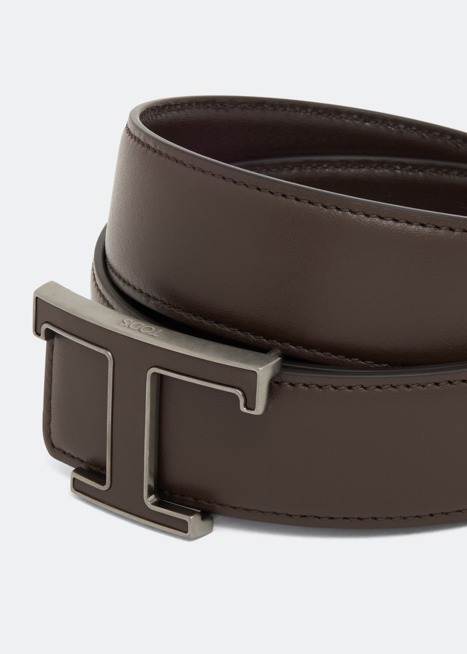 

Timeless leather belt, Brown