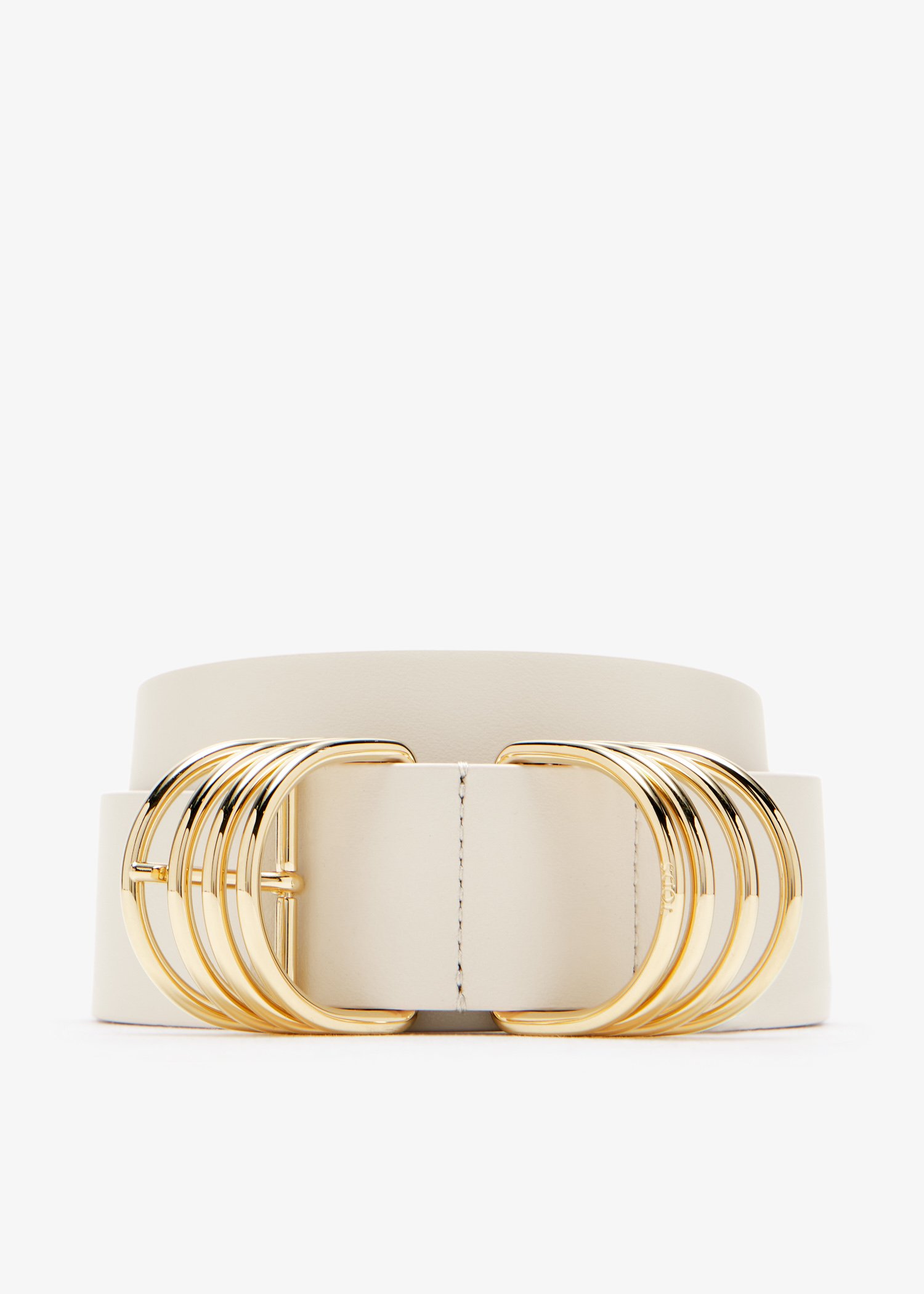 

Leather belt, White