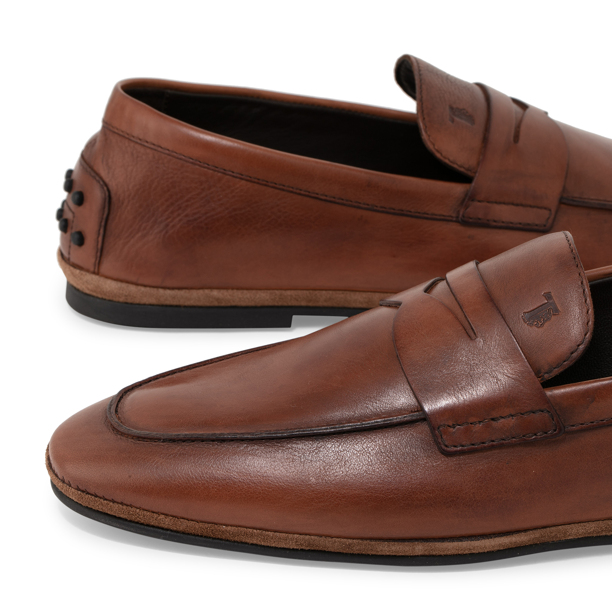 

Leather loafers, Brown