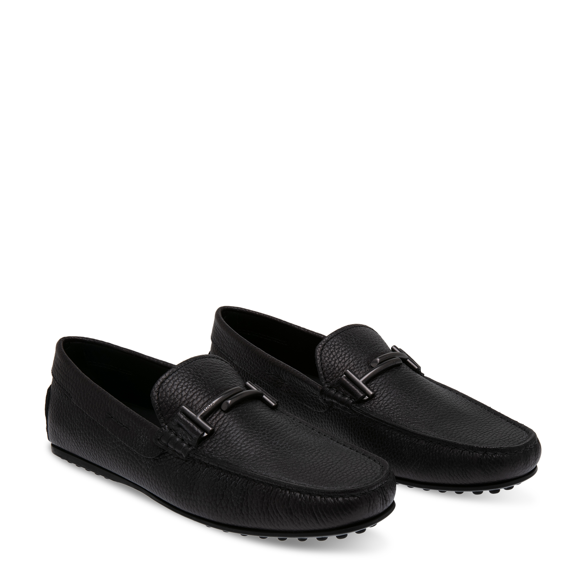 

Gommini leather driving shoes, Black