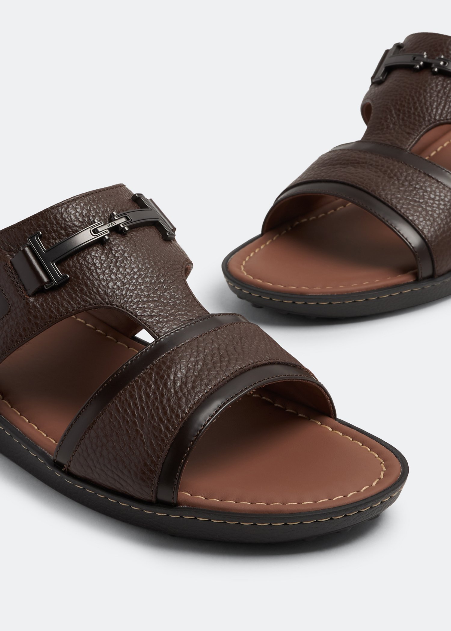 Tod s Double T sandals for Men Brown in UAE Level Shoes