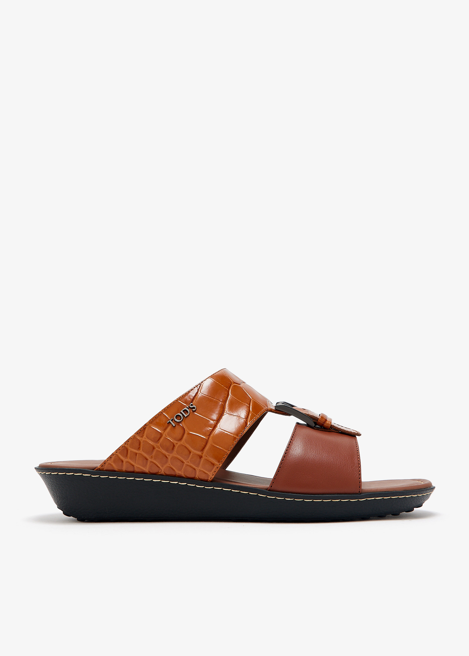 

Leather Arabic sandals, Brown