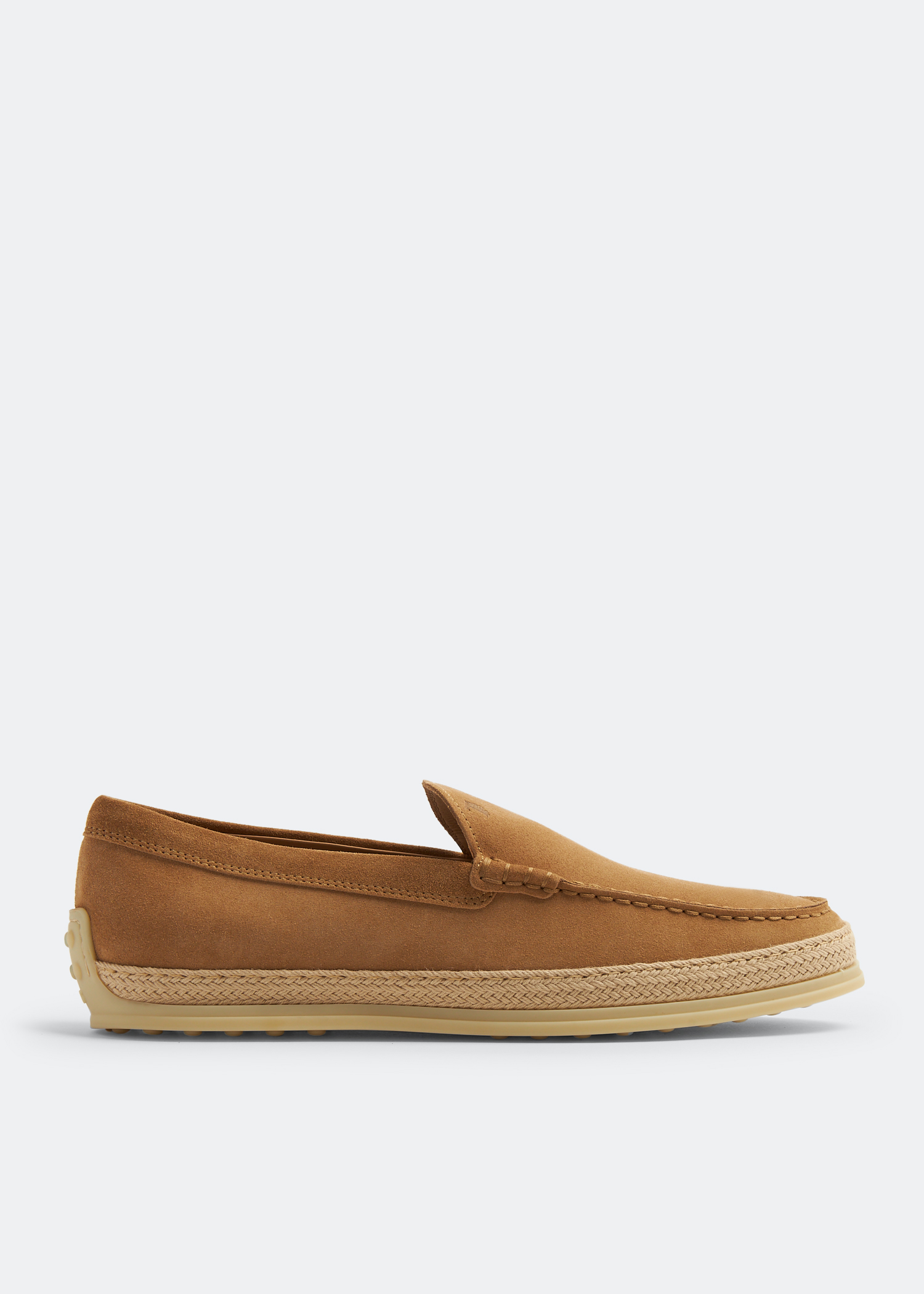 

Suede slip-on shoes, Brown