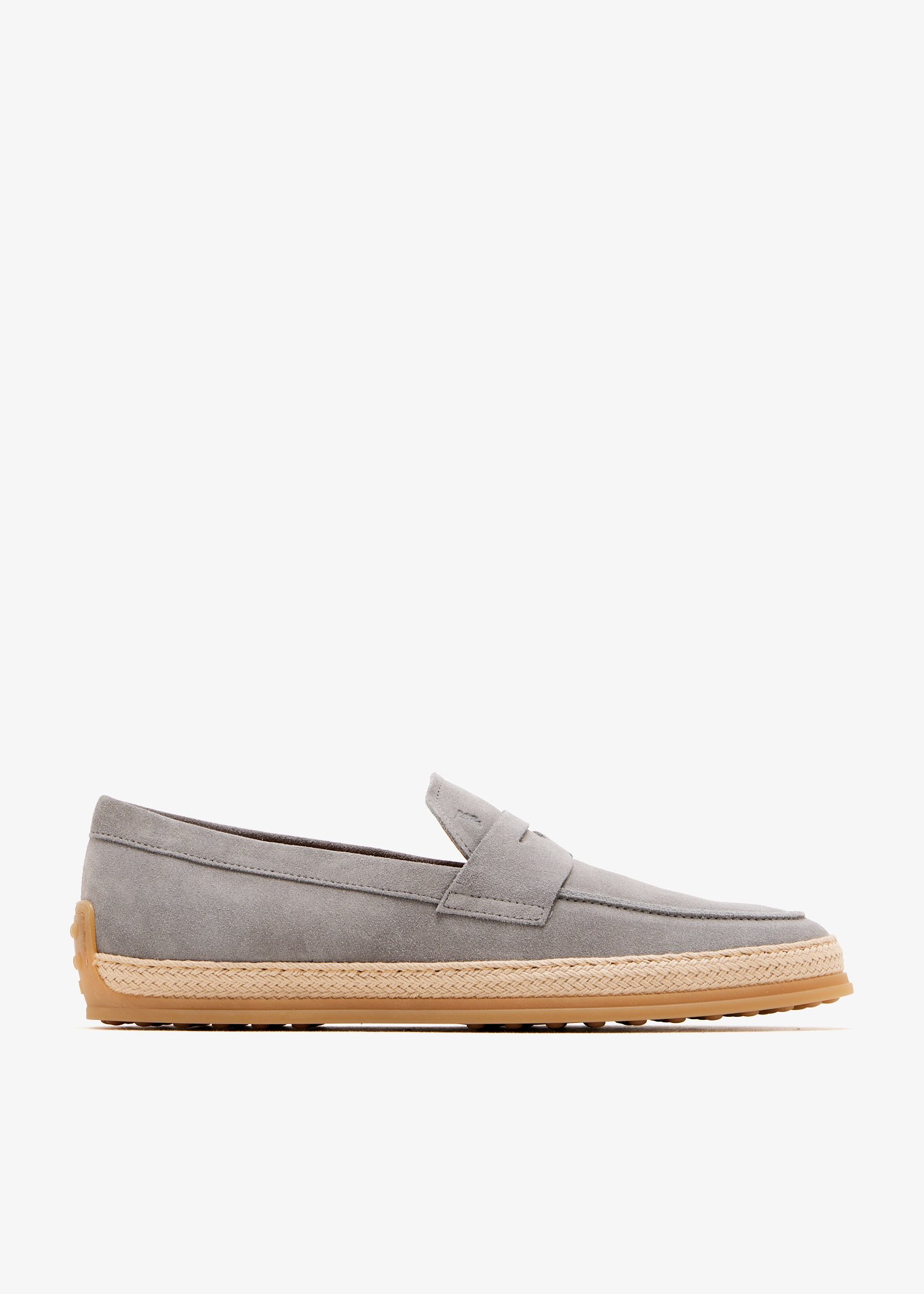 

Suede loafers, Grey